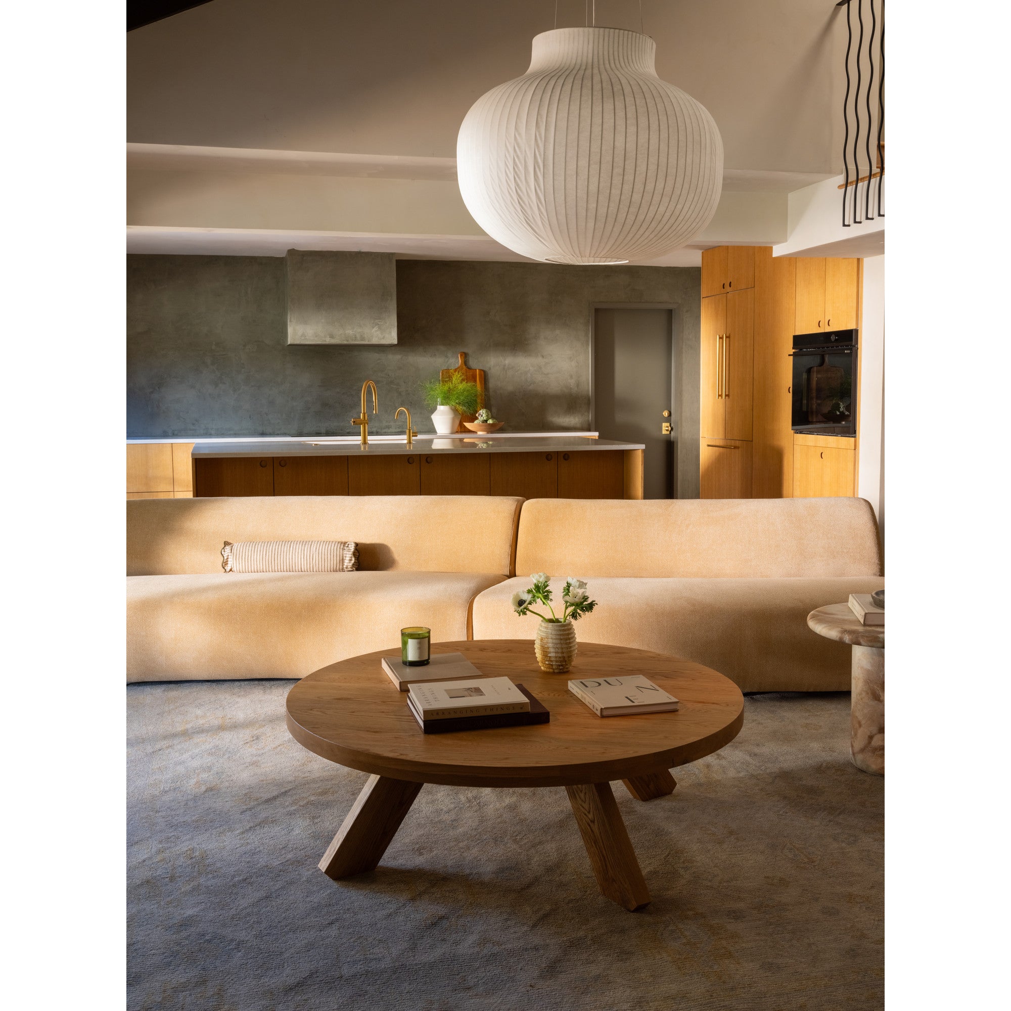 Naomi Concave Sofa Golden Yellow
