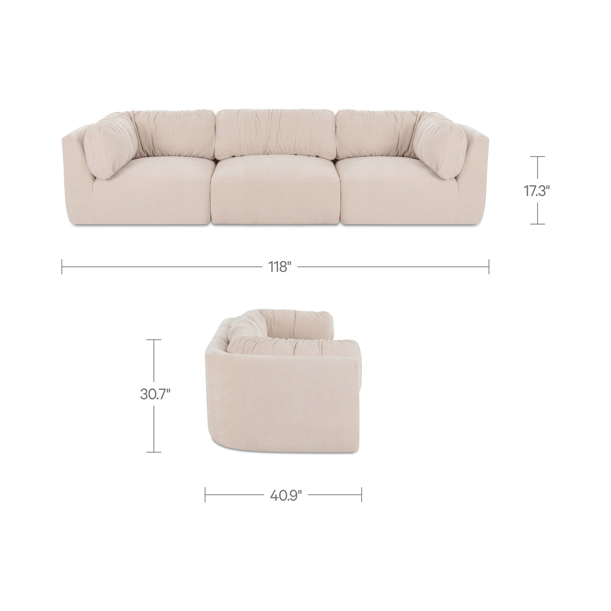 Matina Modular Sofa Oatmeal