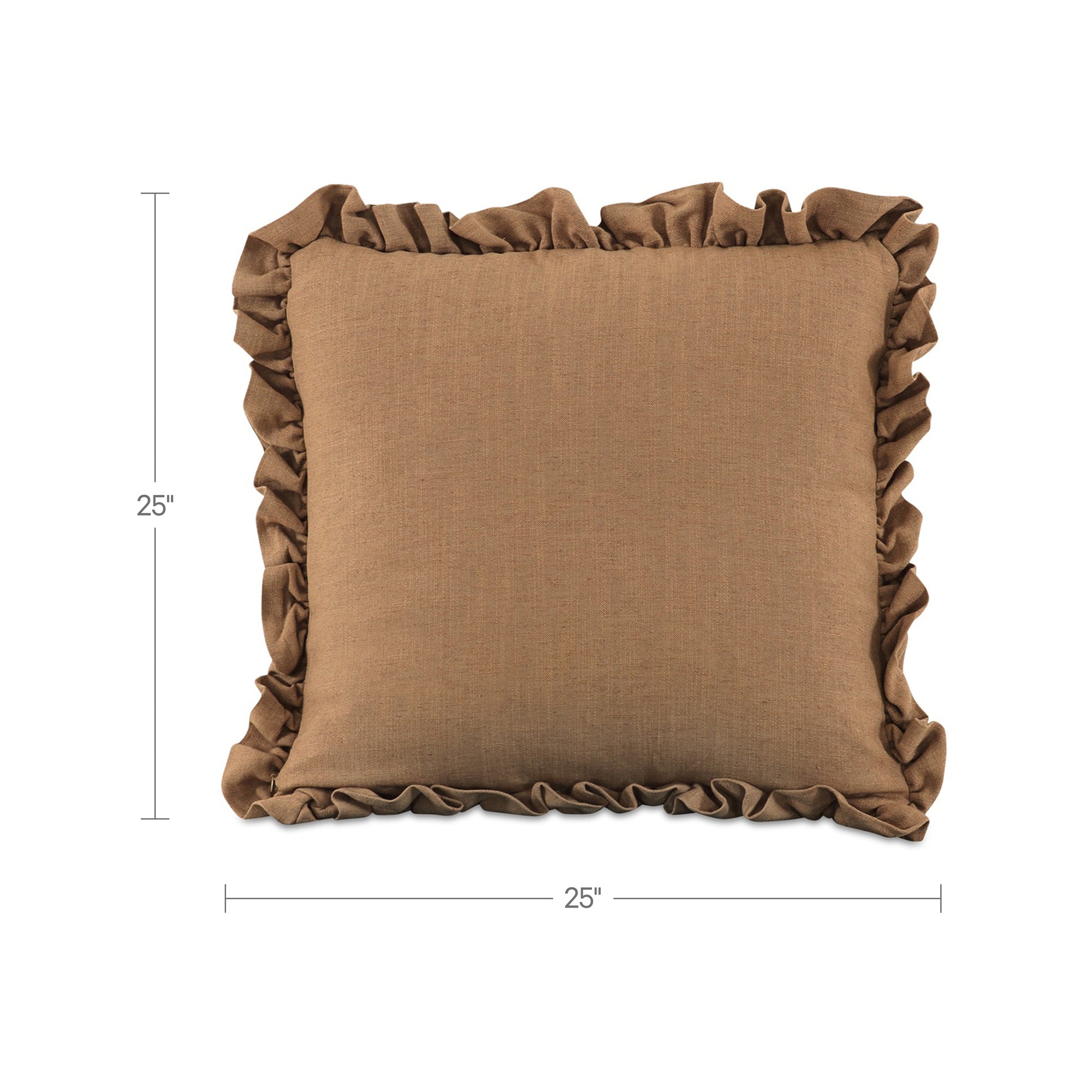 Betty 25 Inch Cushion Ginger