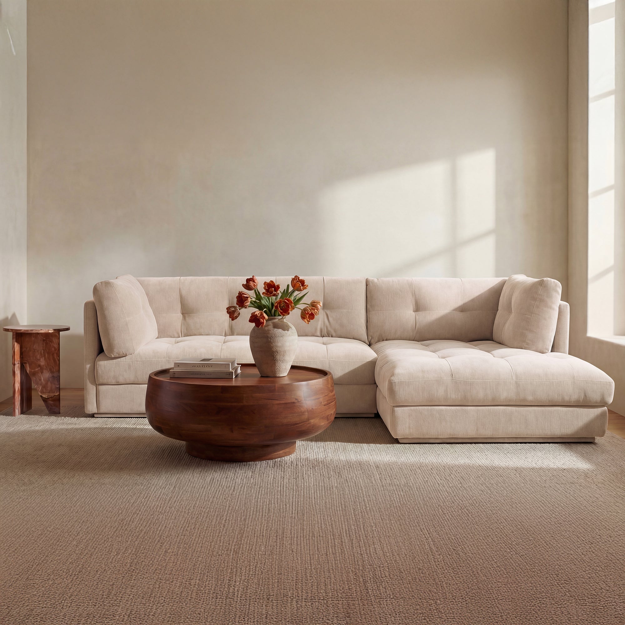 Mischa Sectional Light Beige