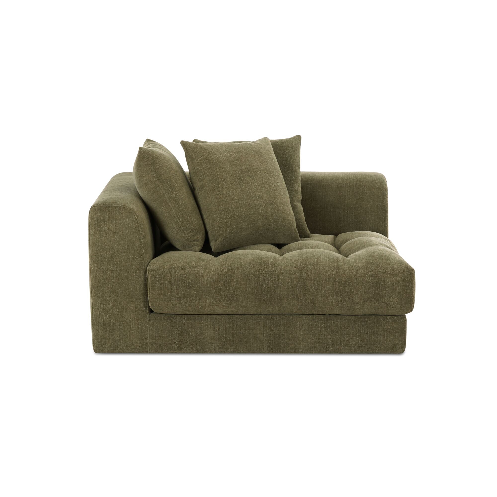 Davie Left Arm Facing Chair Olive