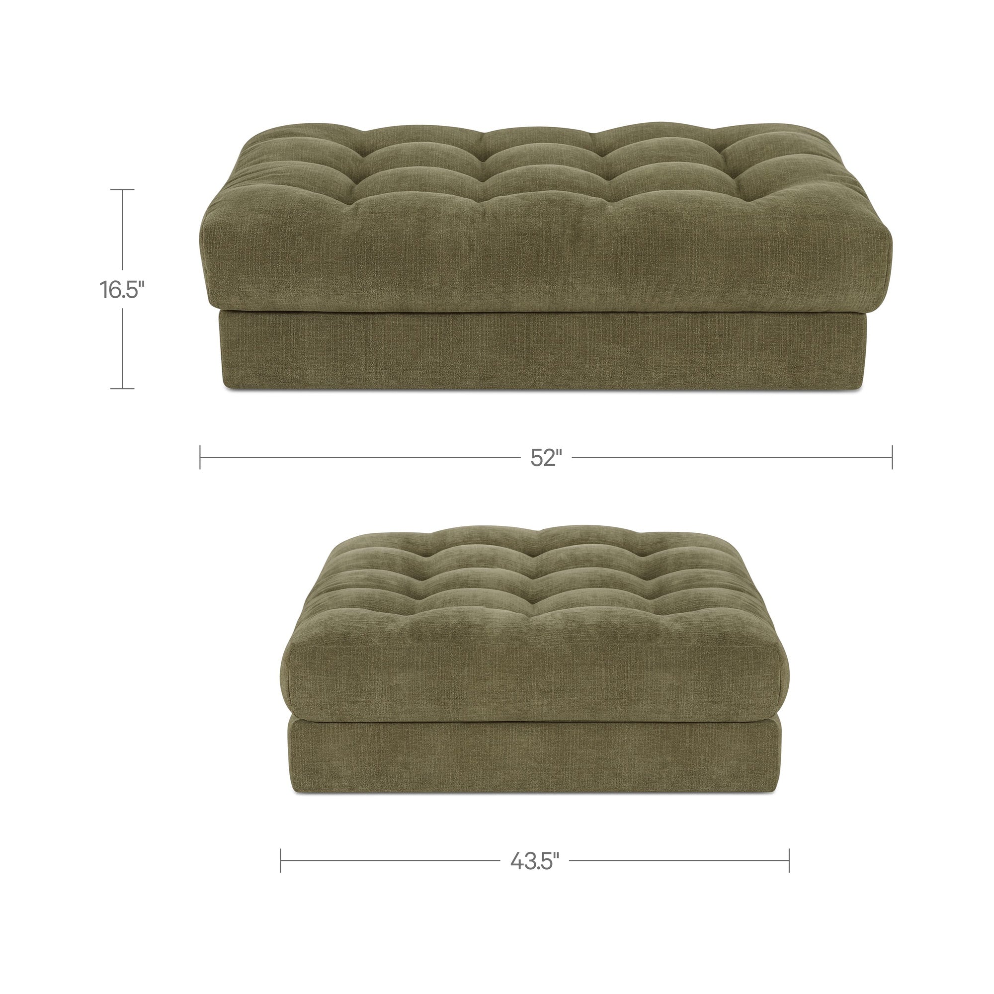 Davie Ottoman Olive