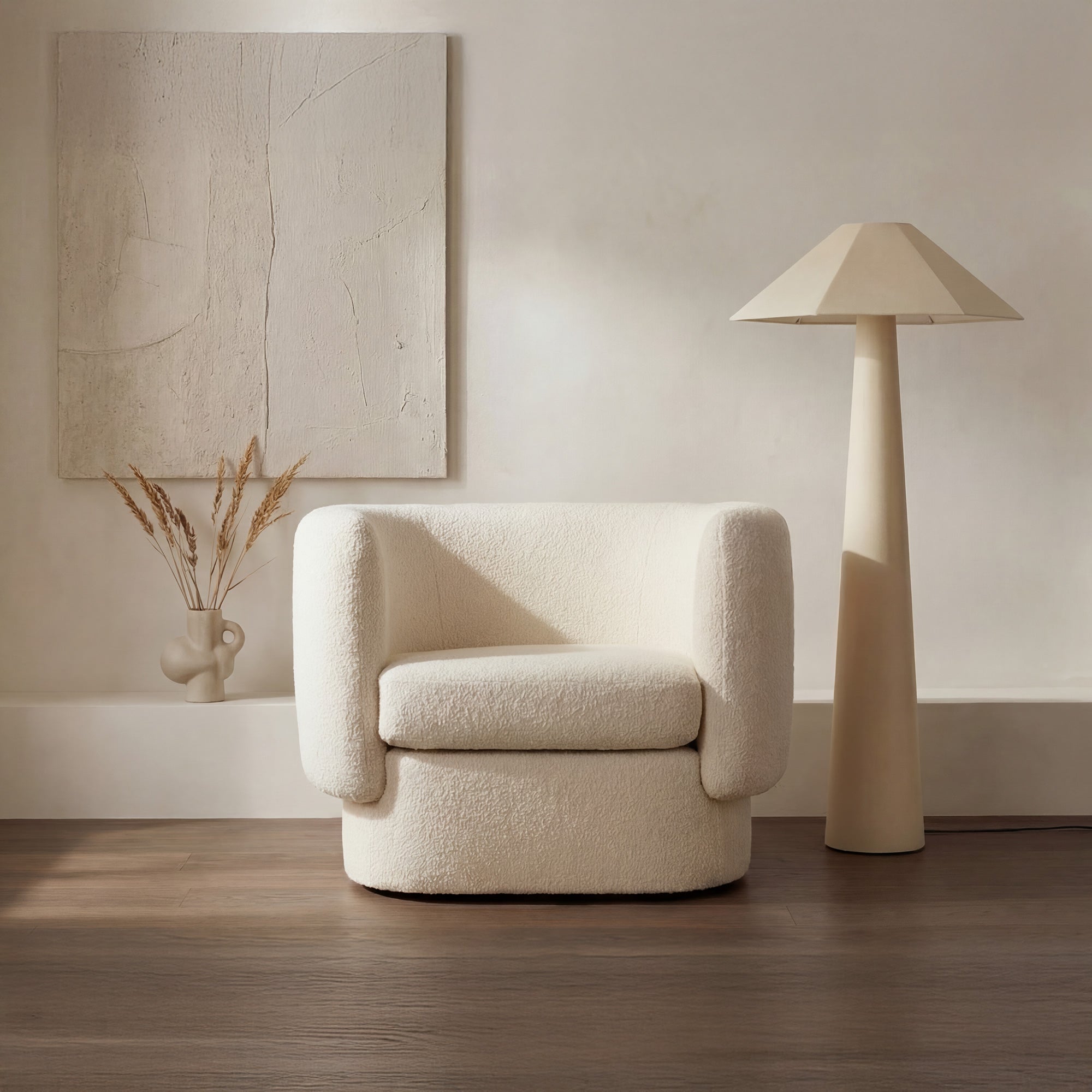Gigi Floor Lamp Cream
