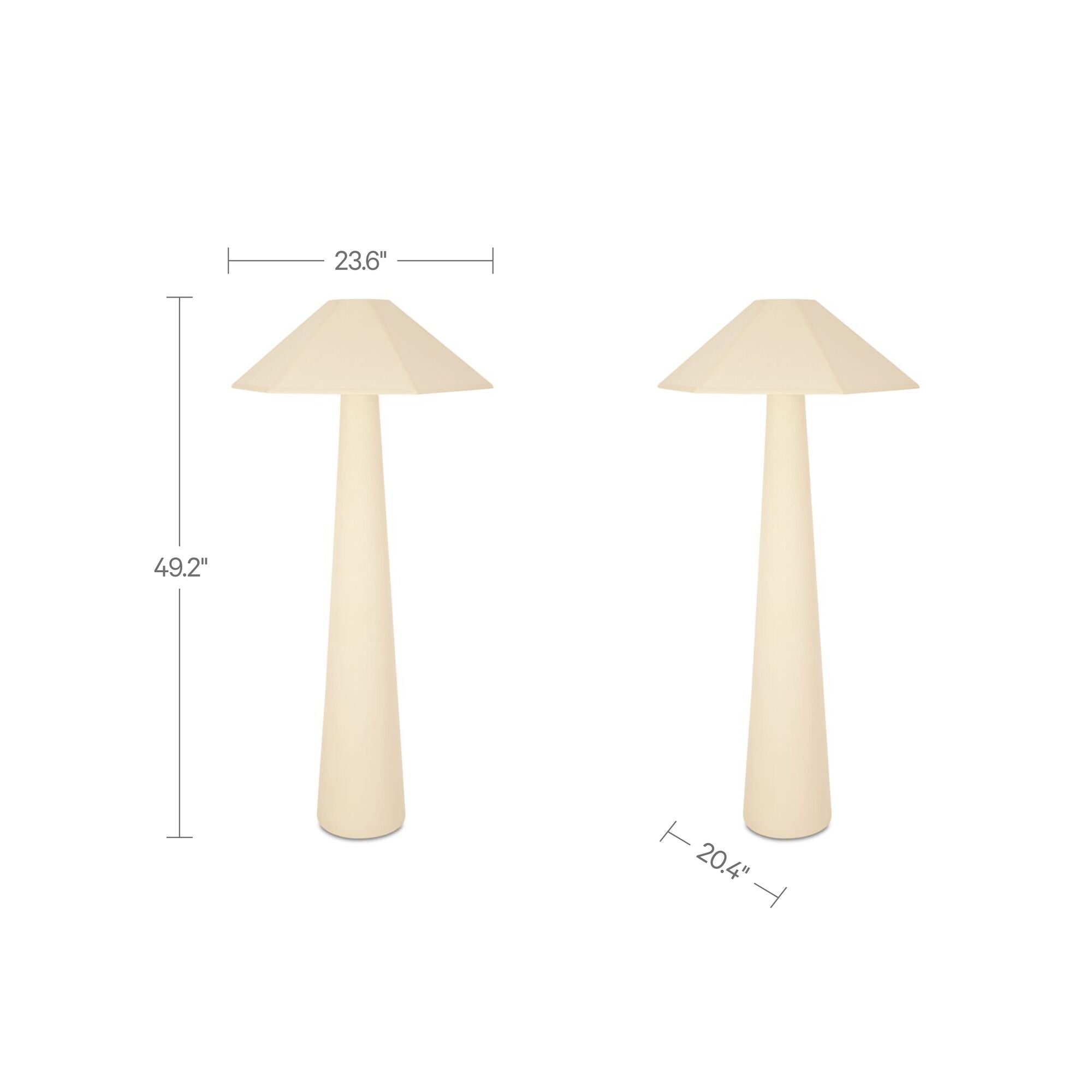 Gigi Floor Lamp Cream