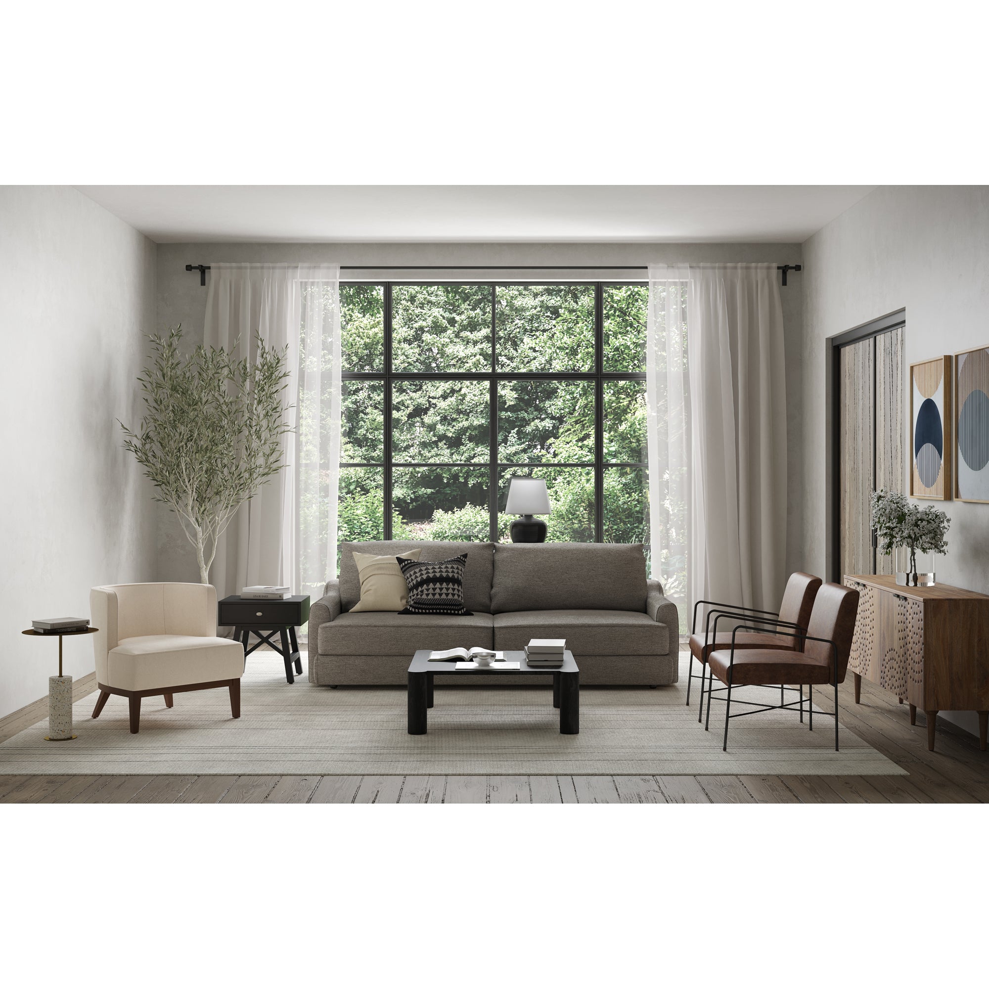Dagwood Leather Armchair Open Road Brown
