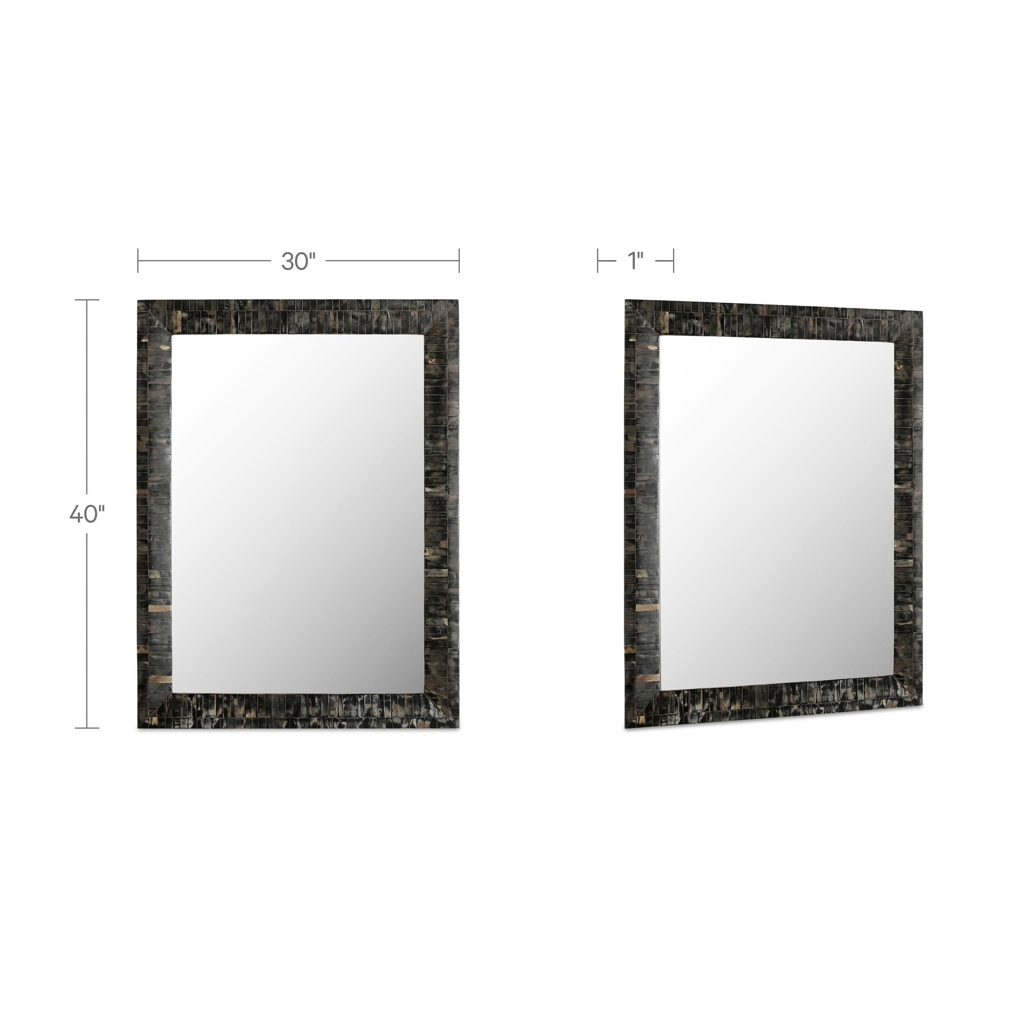 Avis Horn Inlay Mirror