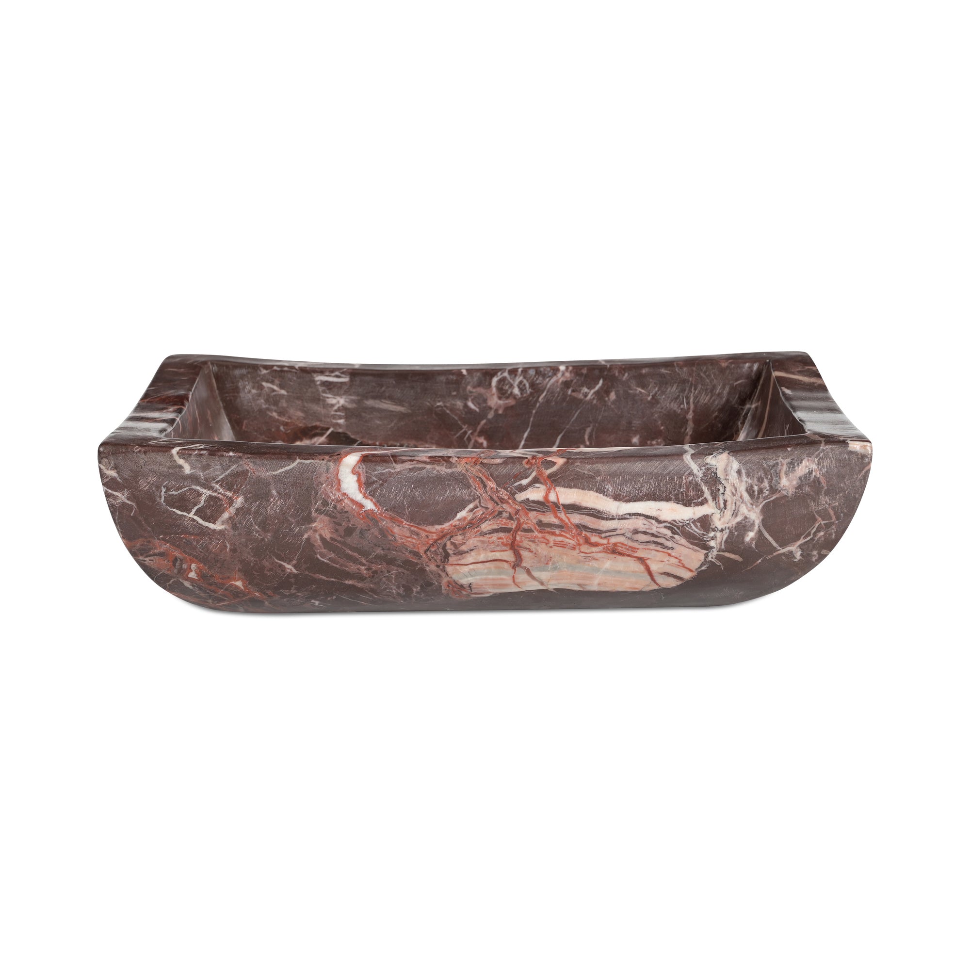 Piero Basin Deep Red Marble