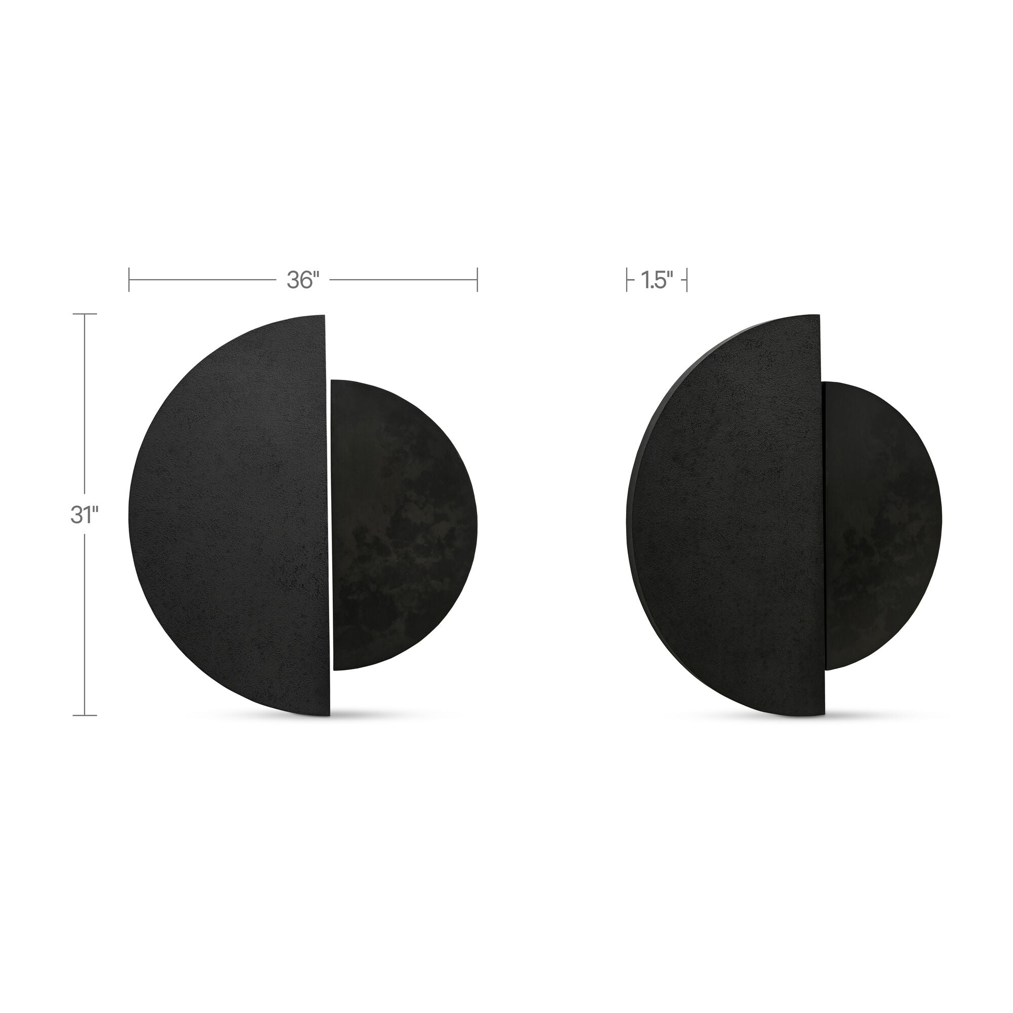 Meridian Wall Décor Black