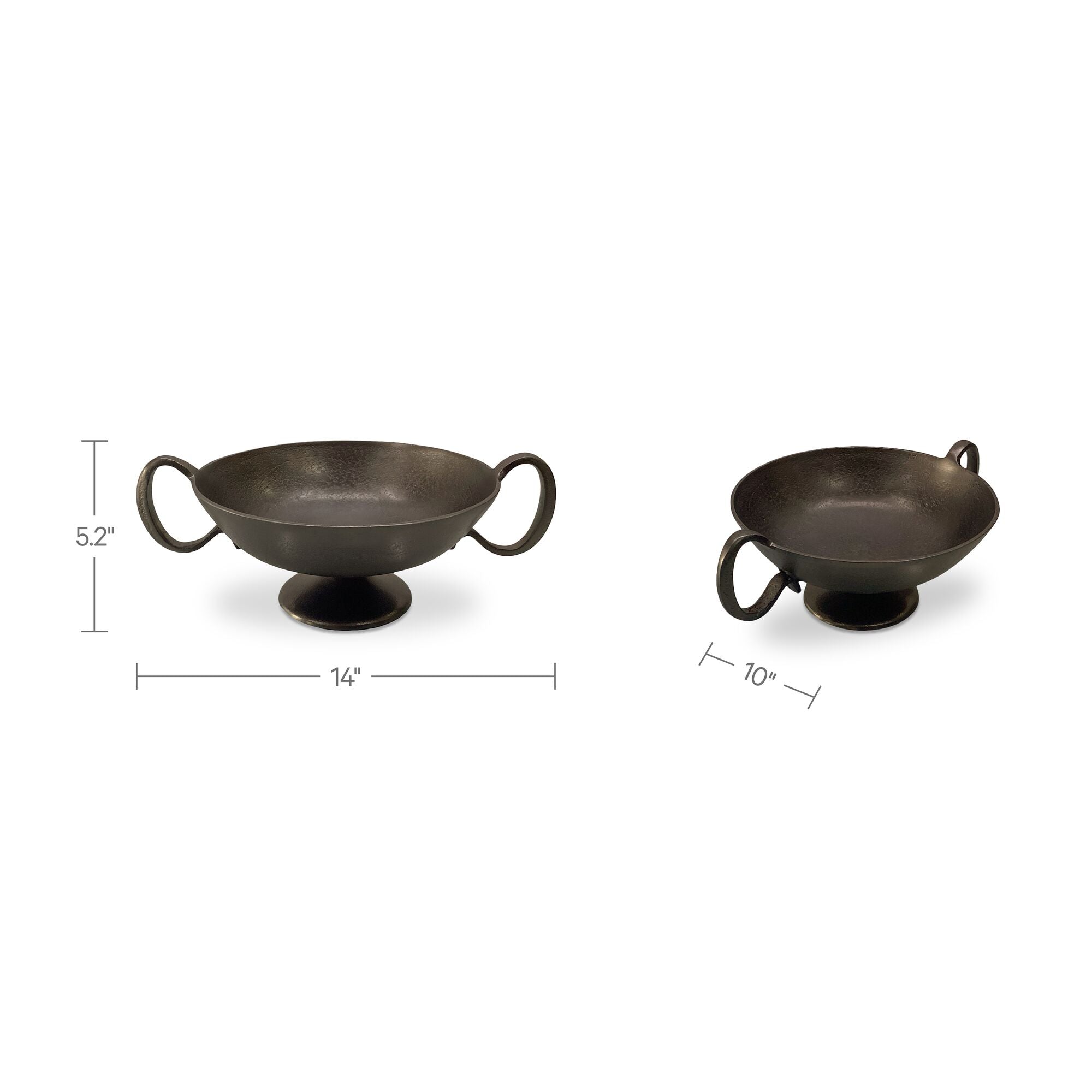 Floris Decorative Bowl Antique Brass Cast Aluminum