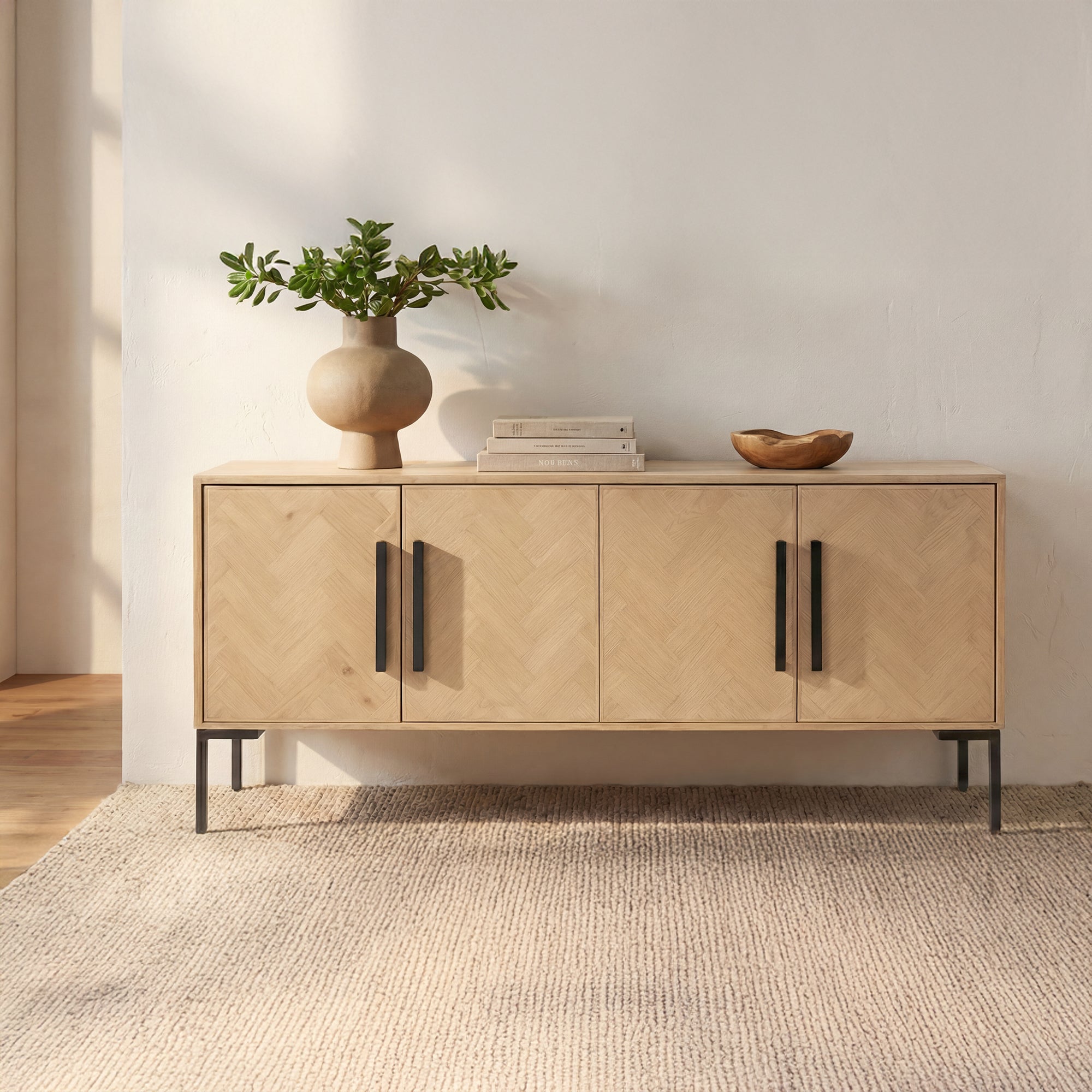 Fishbone Sideboard Natural