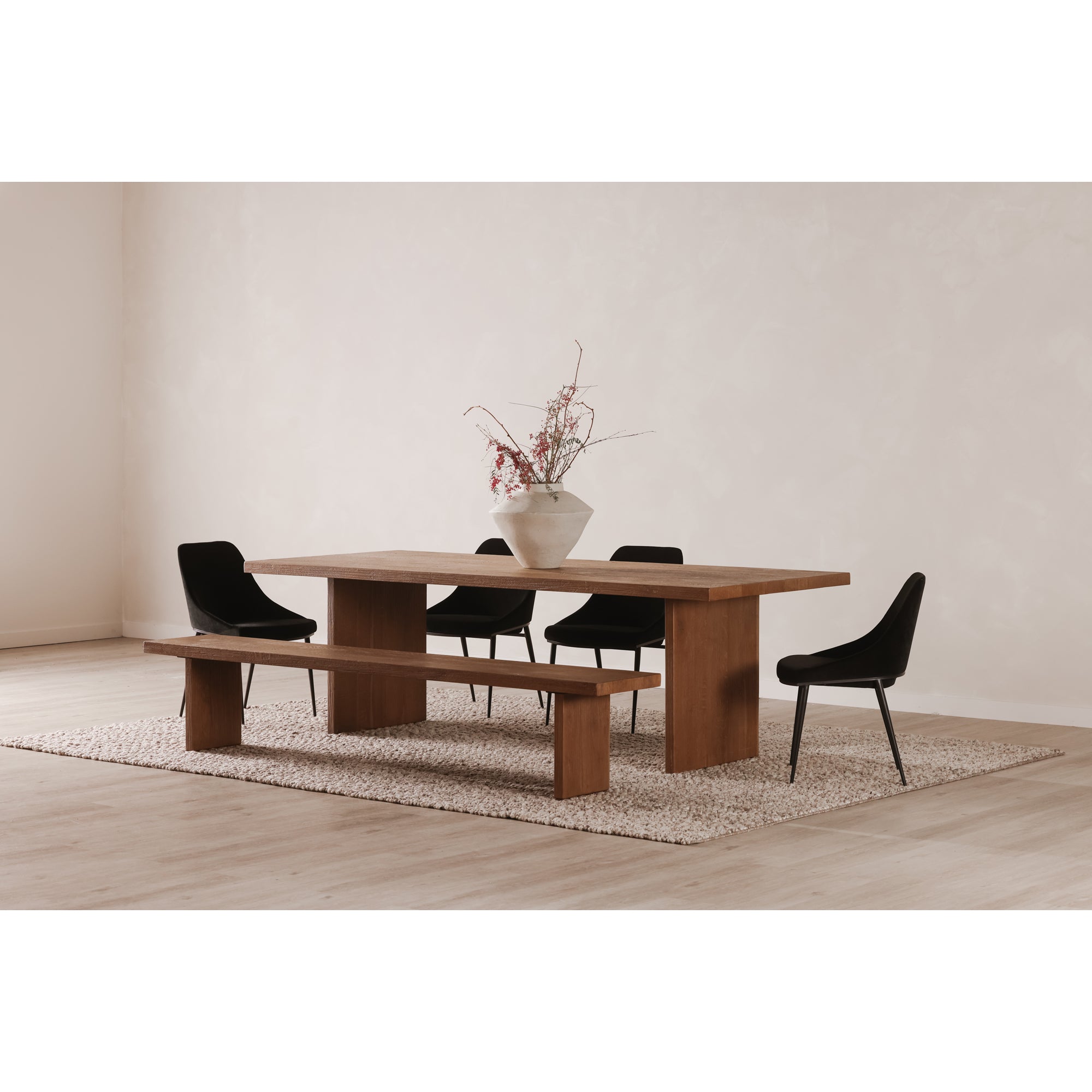 Koshi Bench Sandblasted Amber Oak