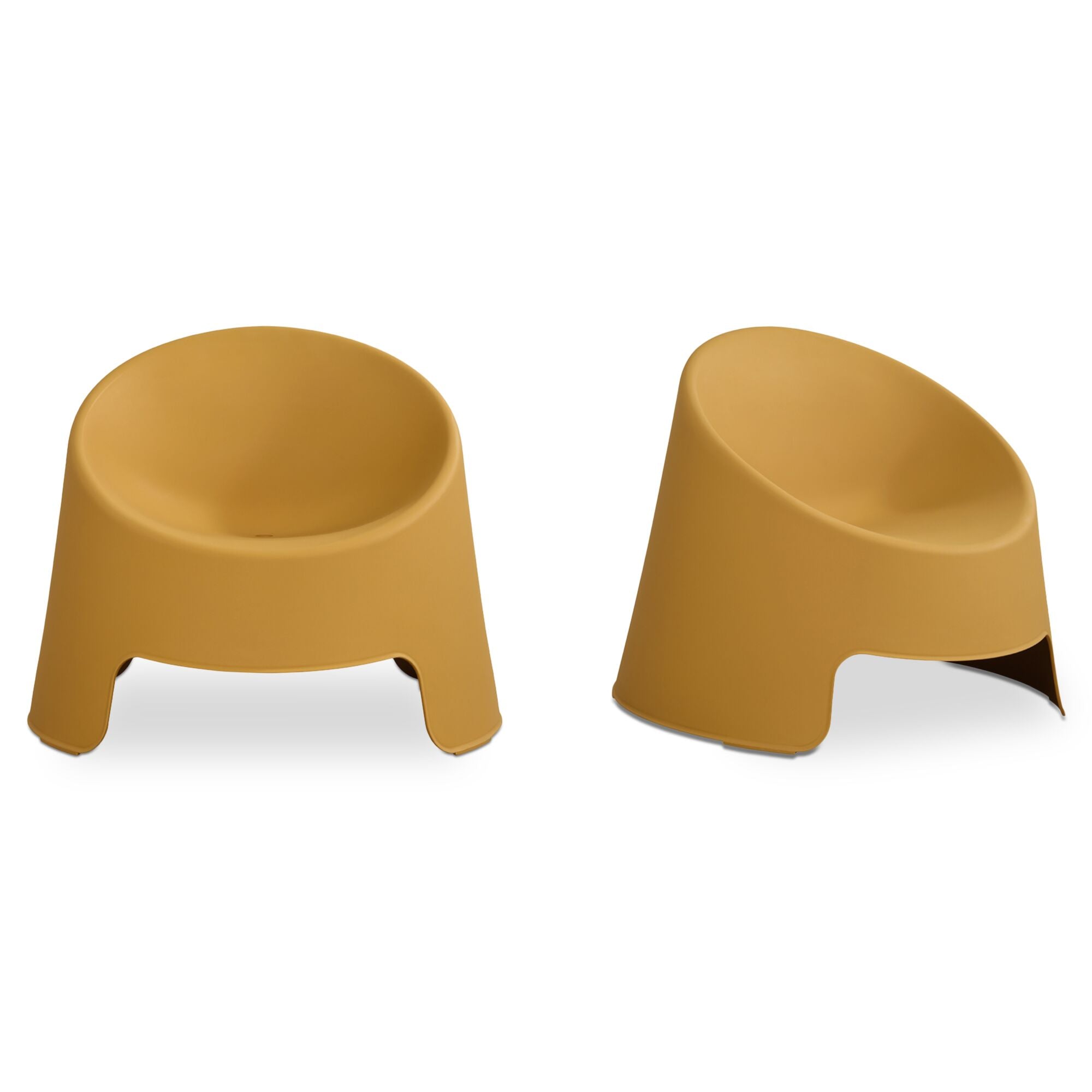 Nolla Outdoor Accent Chair Set of Two Yellow