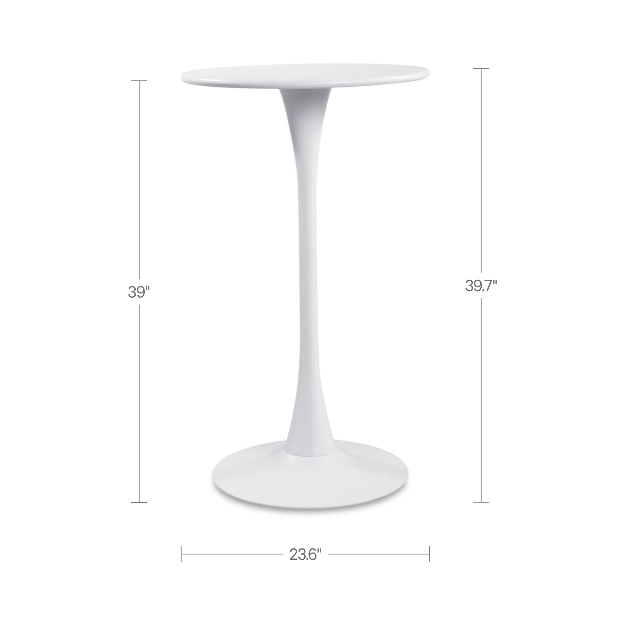 Gage Outdoor Bar Table White