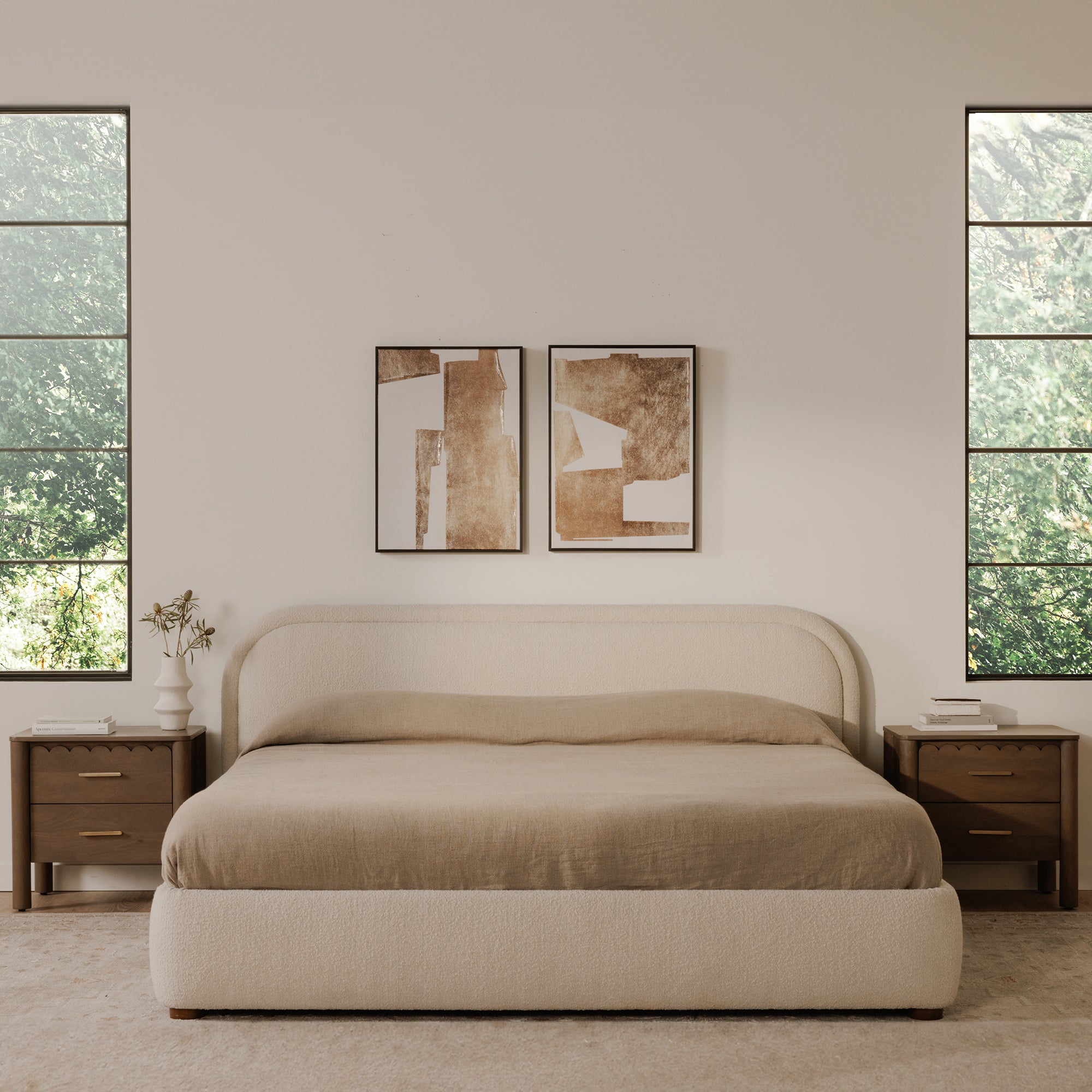 Colin Queen Bed Oatmeal