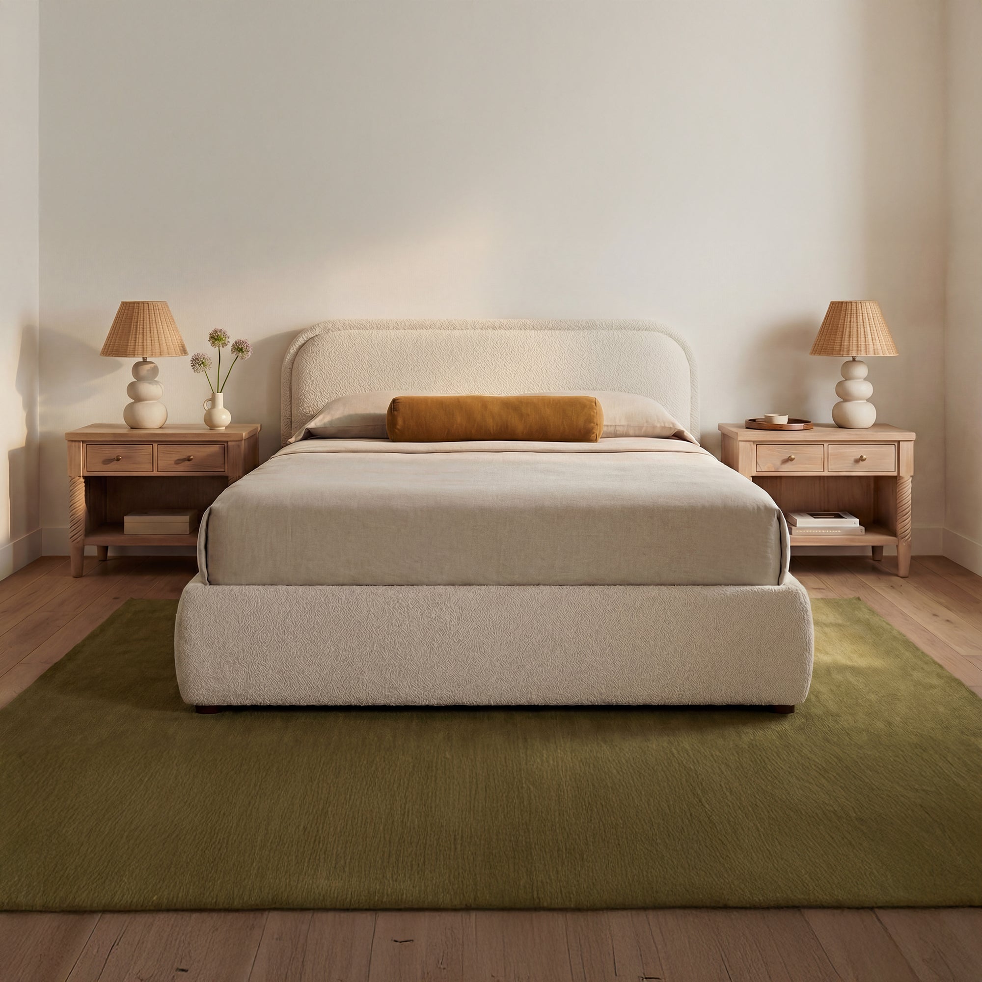 Colin King Storage Bed Oatmeal