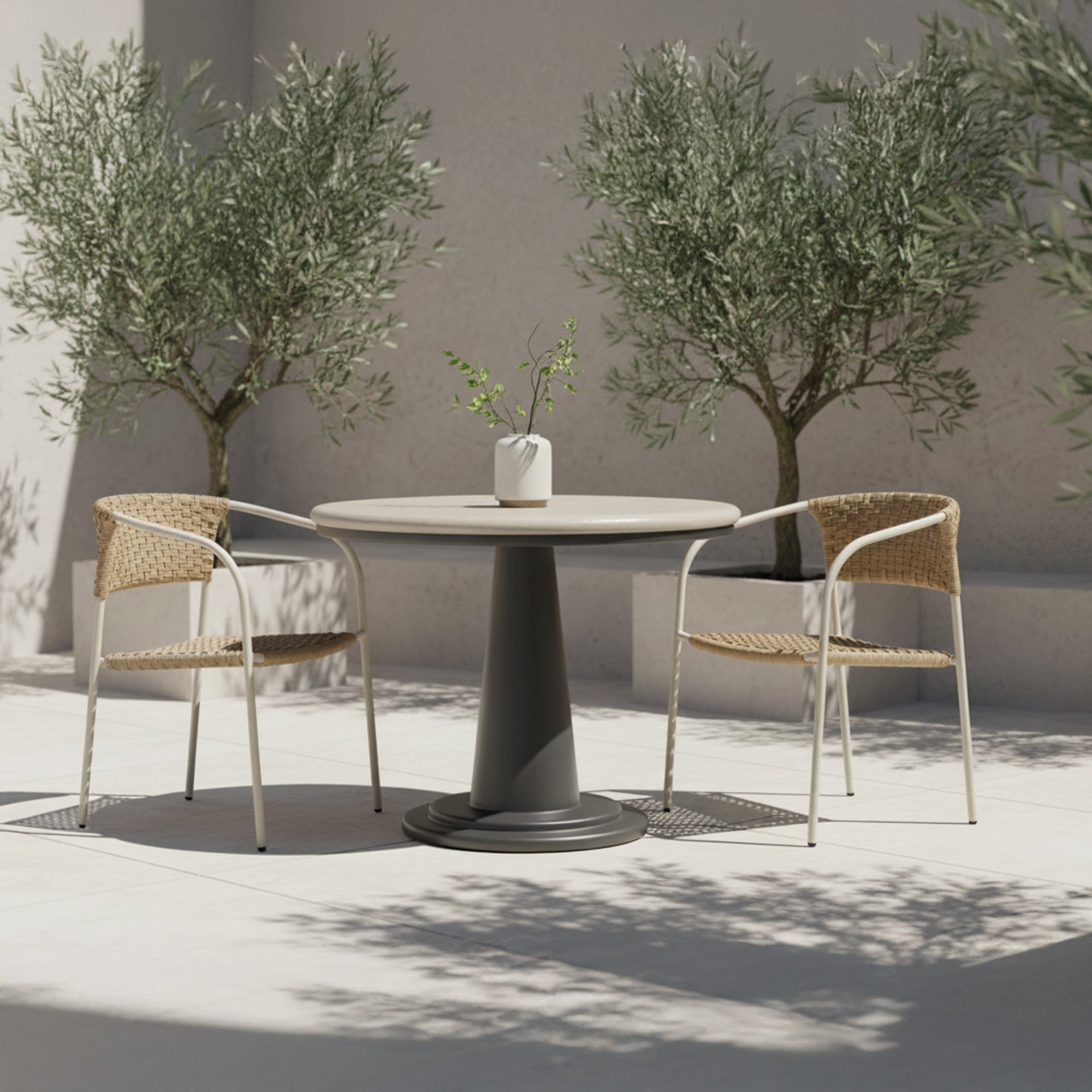 Esme Outdoor Cafe Table Cream