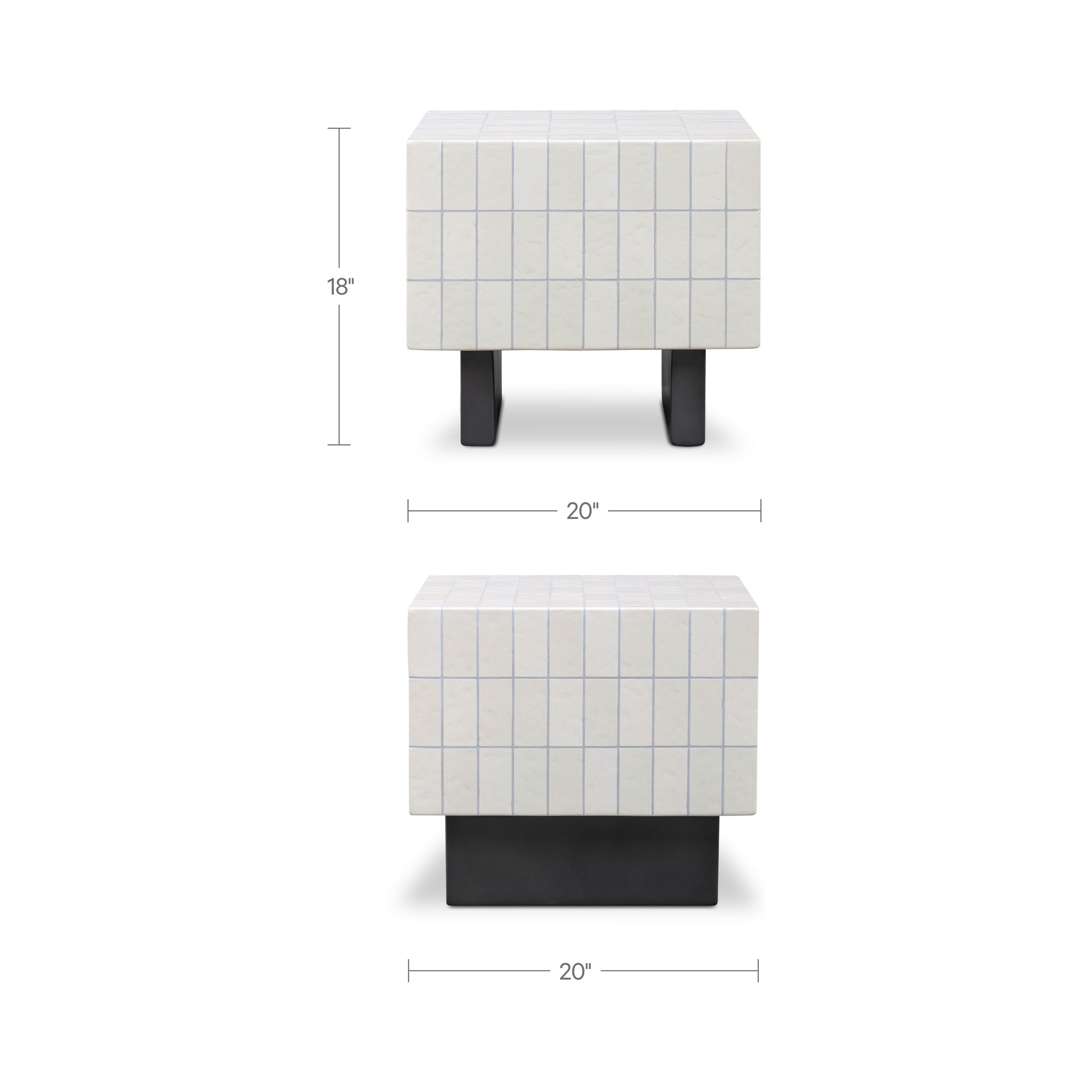 Farren Outdoor Side Table Cream