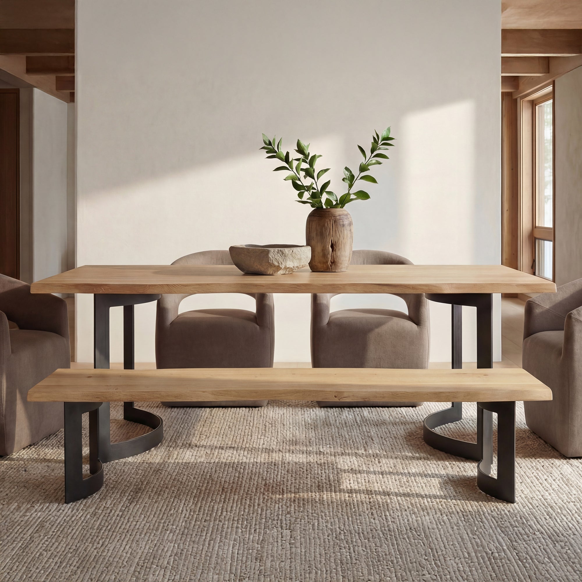 Bent Bench Small Oak