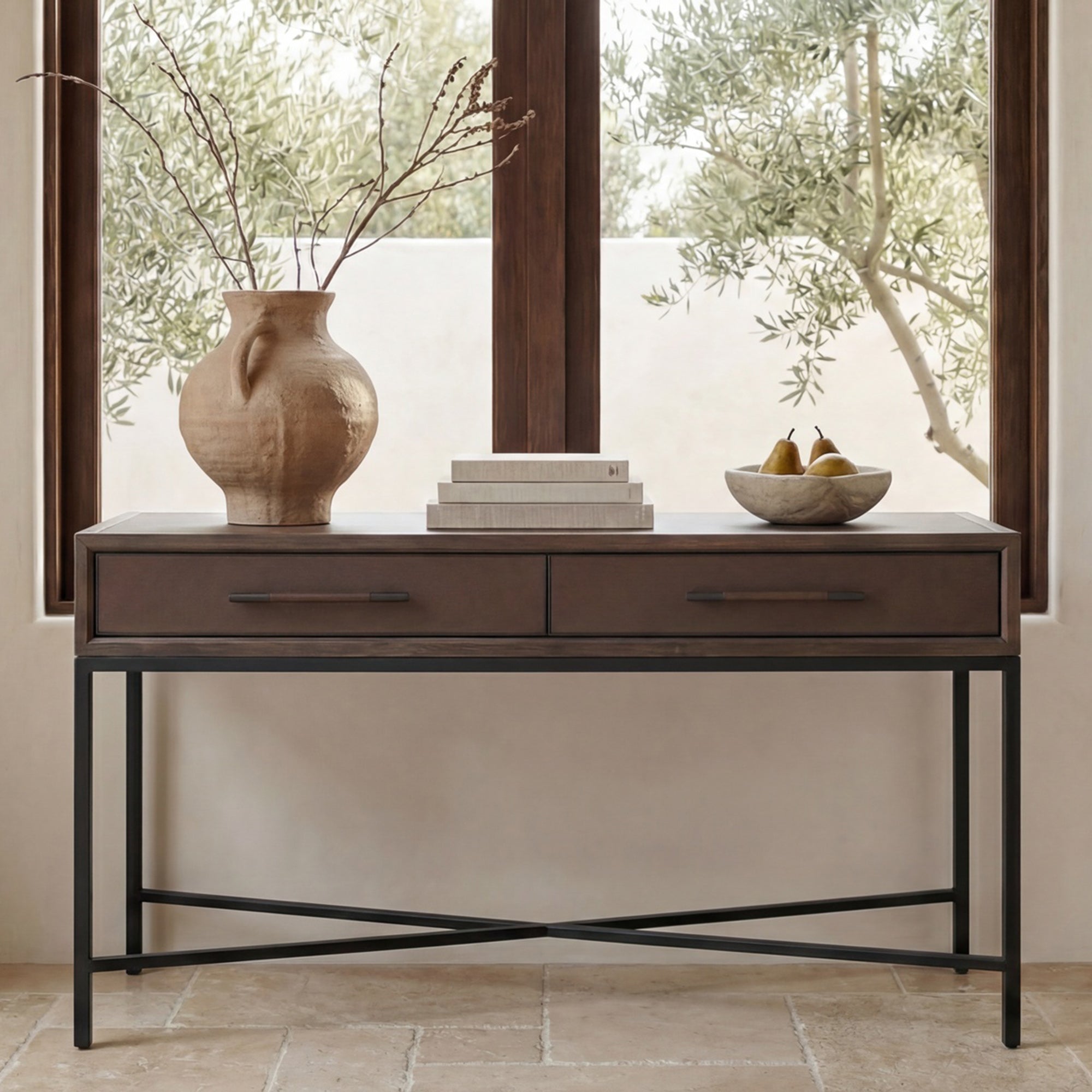 Mako Console Table Brown
