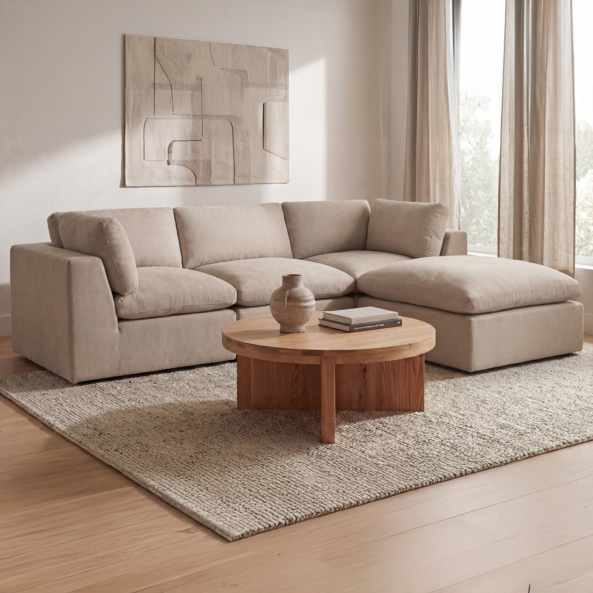 Cates Slipper Chair Pebble