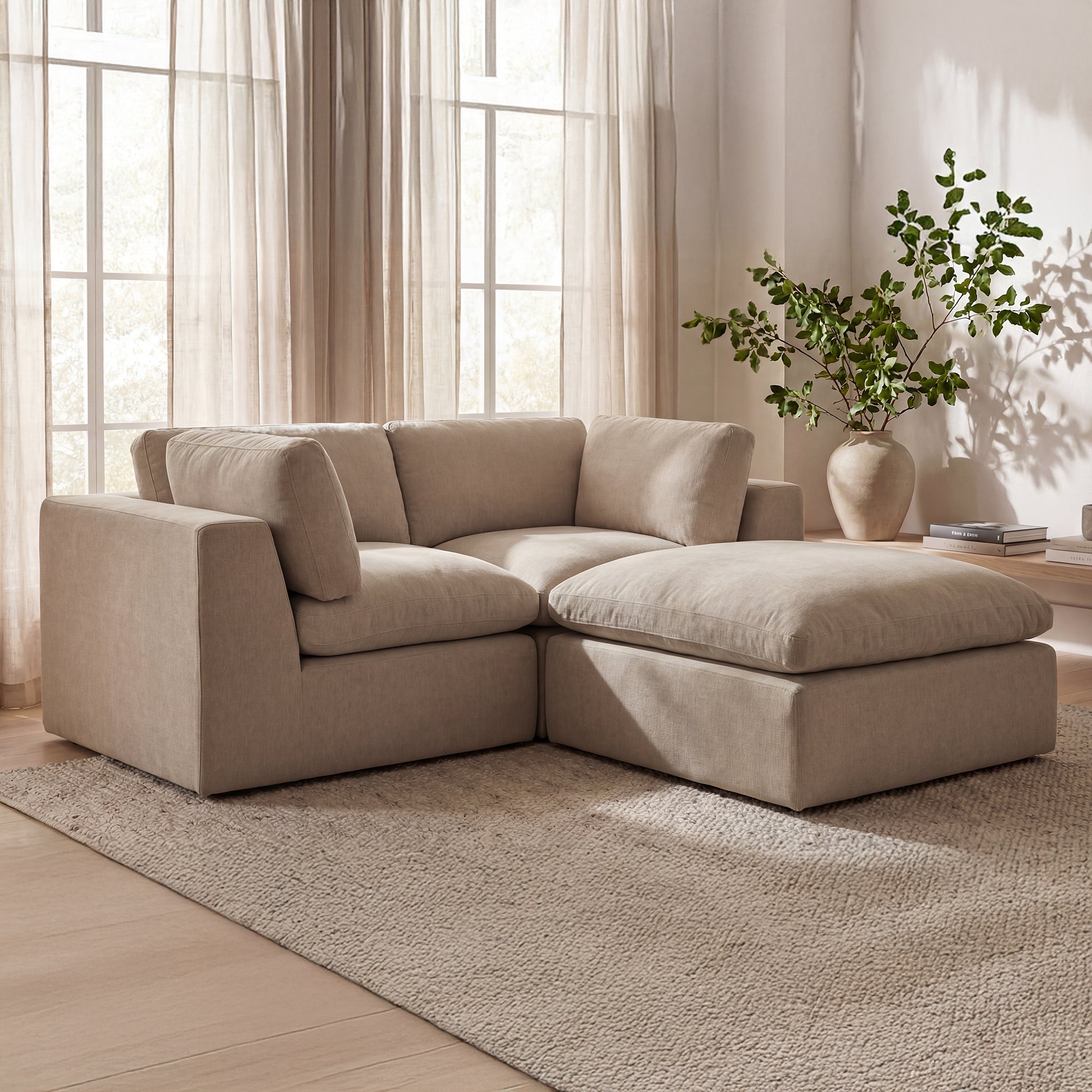 Cates Ottoman Pebble
