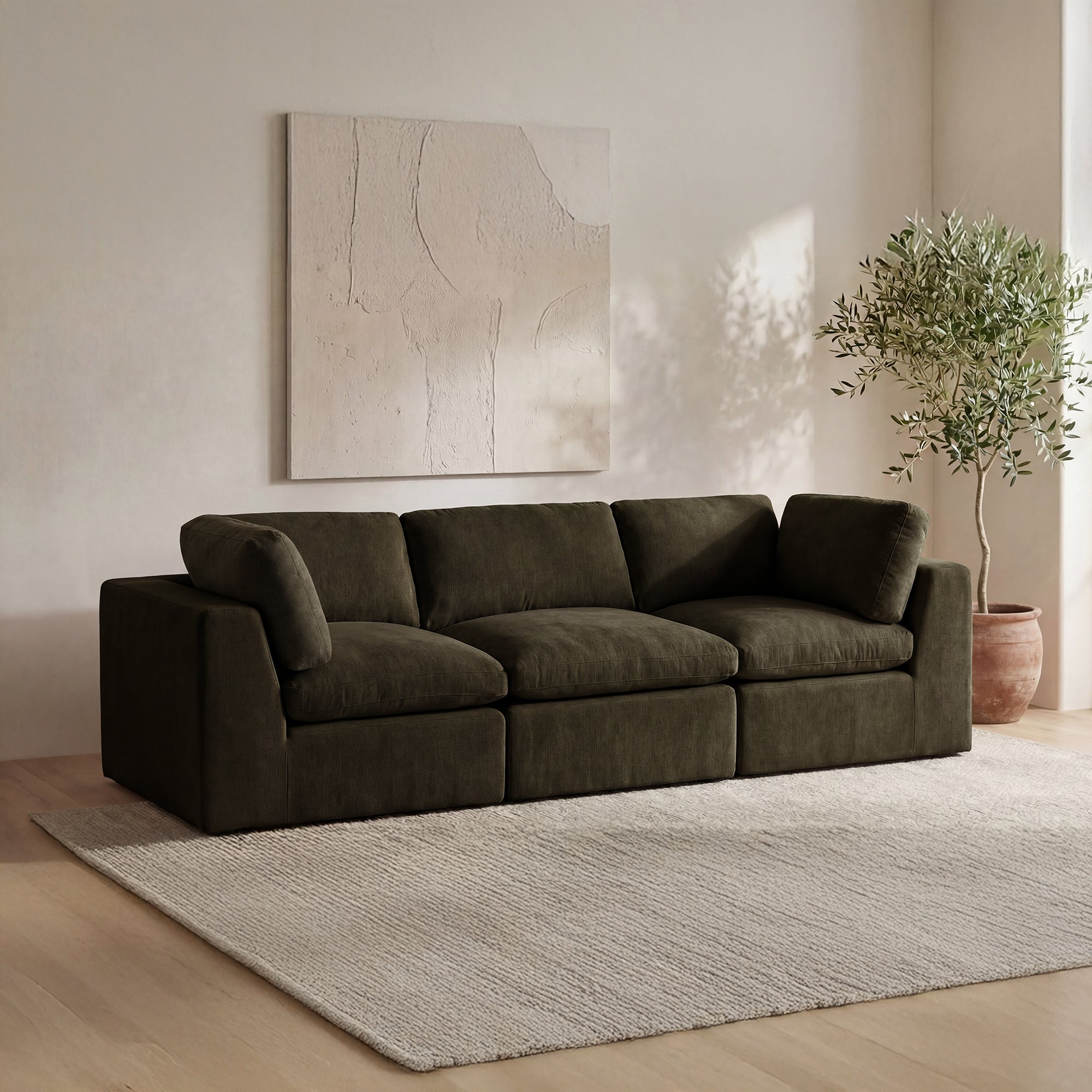 Cates Modular Sofa Dark Green
