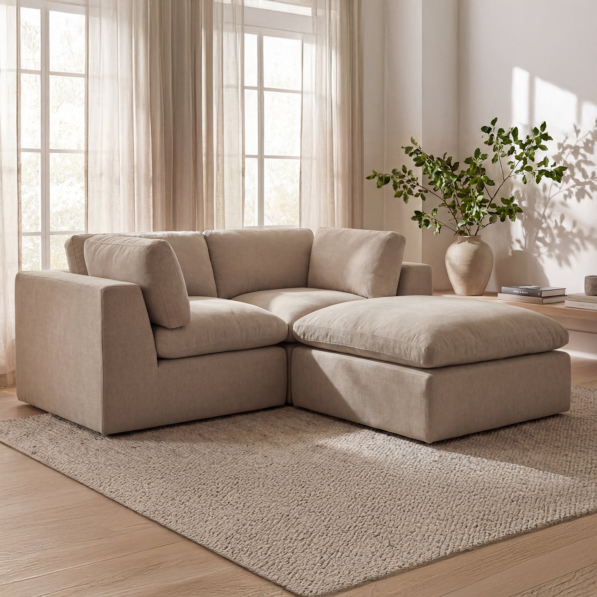Cates Nook Modular Sectional Pebble