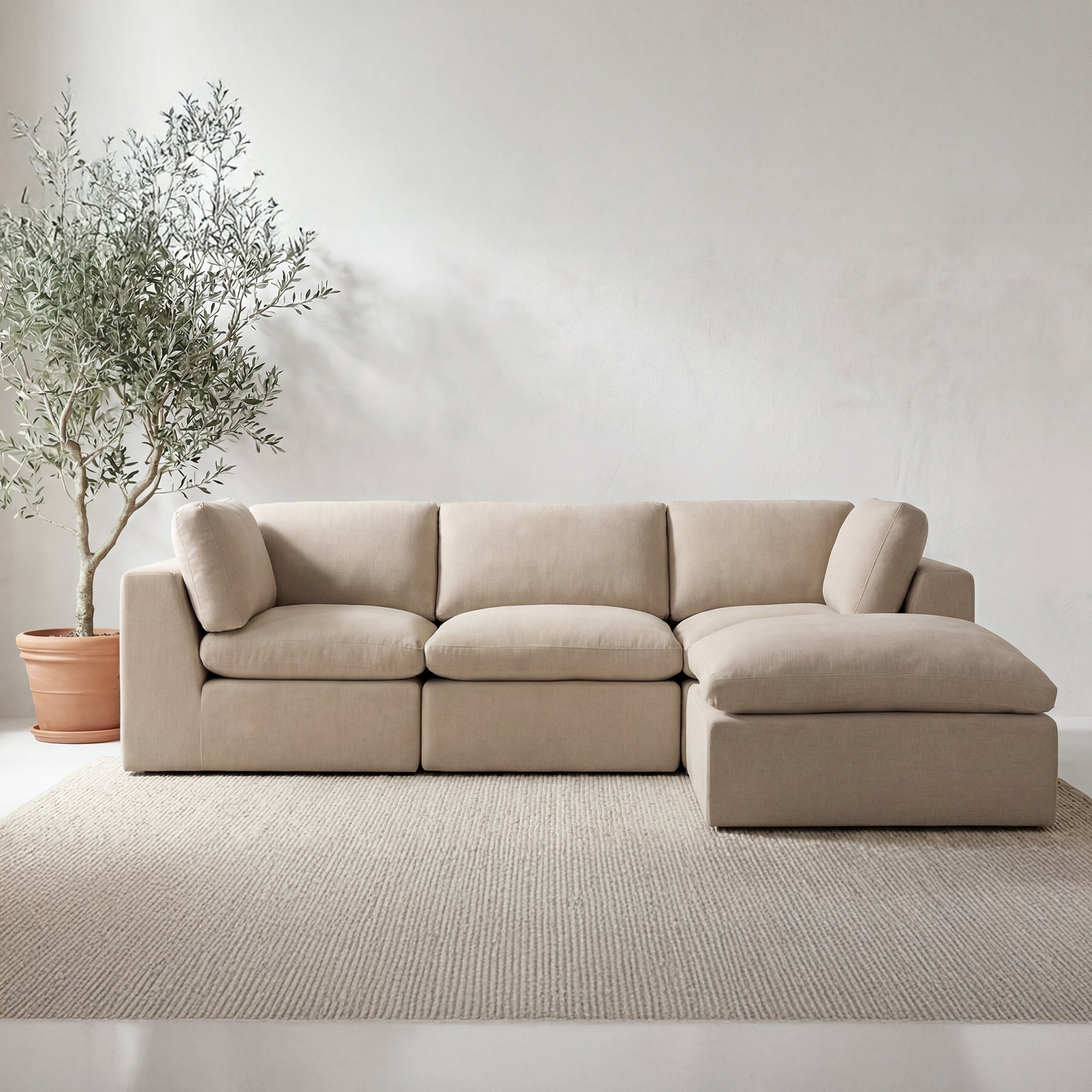 Cates Lounge Modular Sectional Pebble