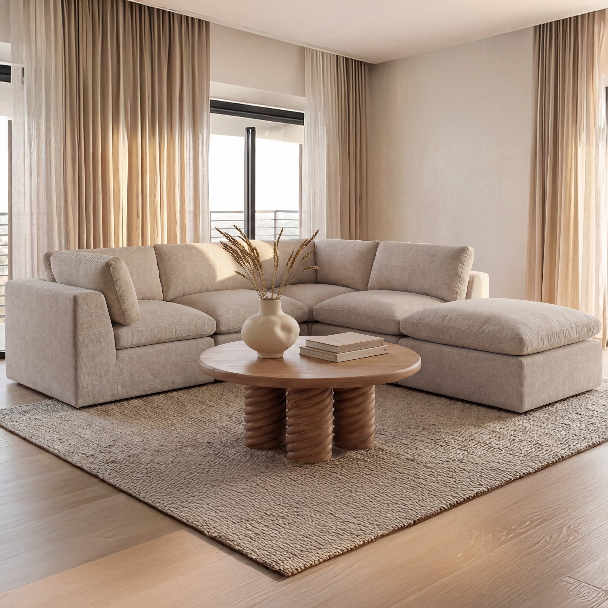 Cates Dream Modular Sectional Pebble