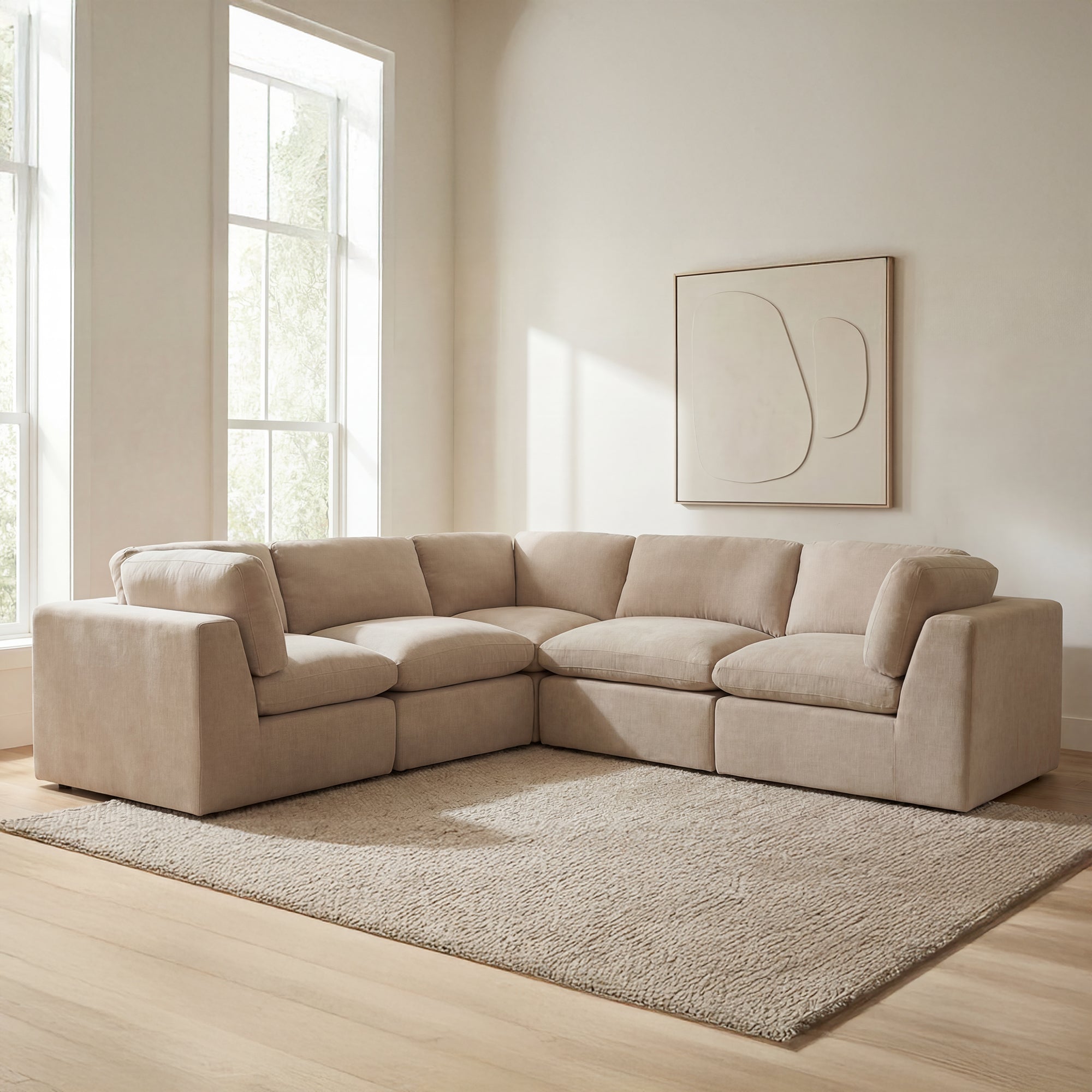 Cates Classic L Modular Sectional Pebble