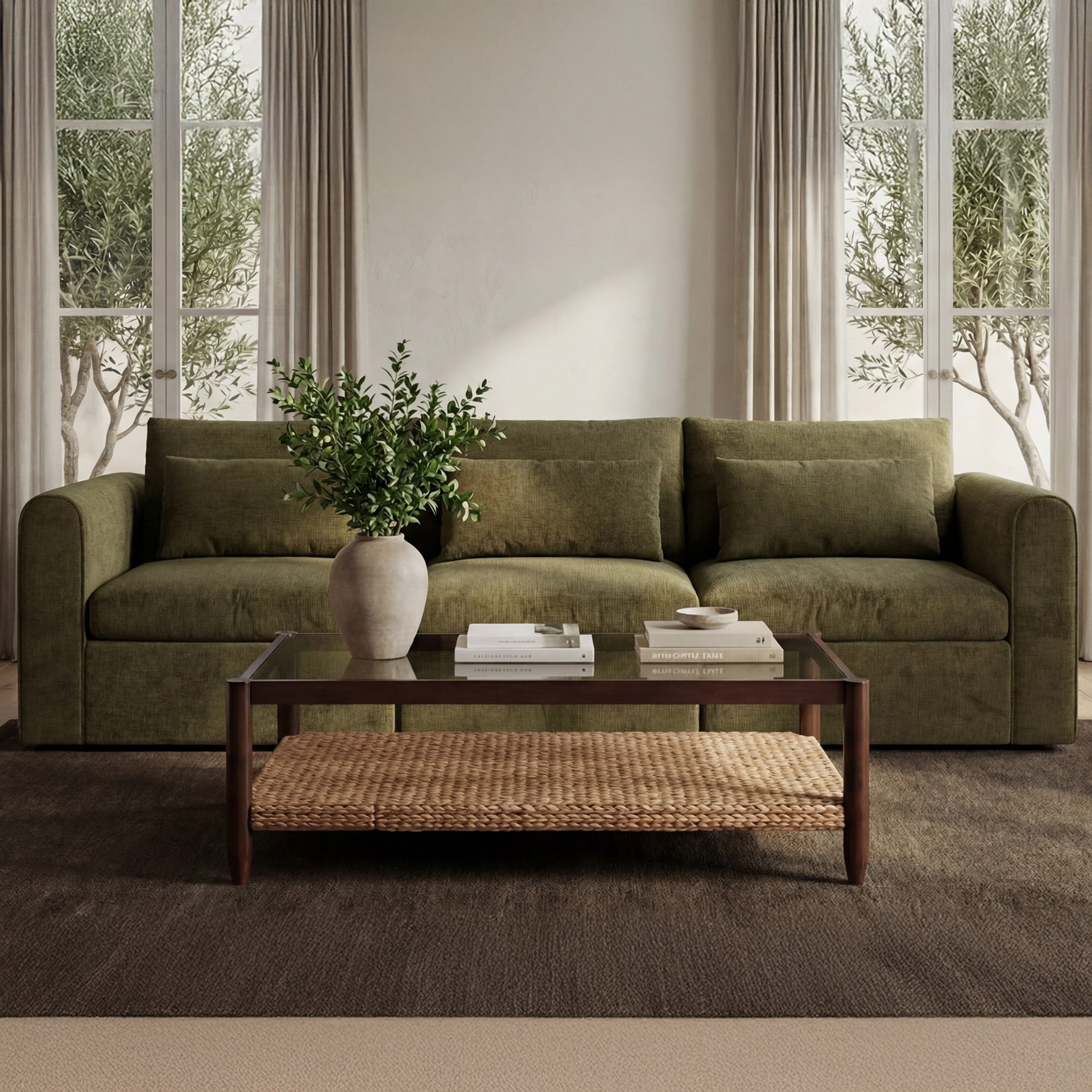 Swift Right Arm Facing Chair Dark Green