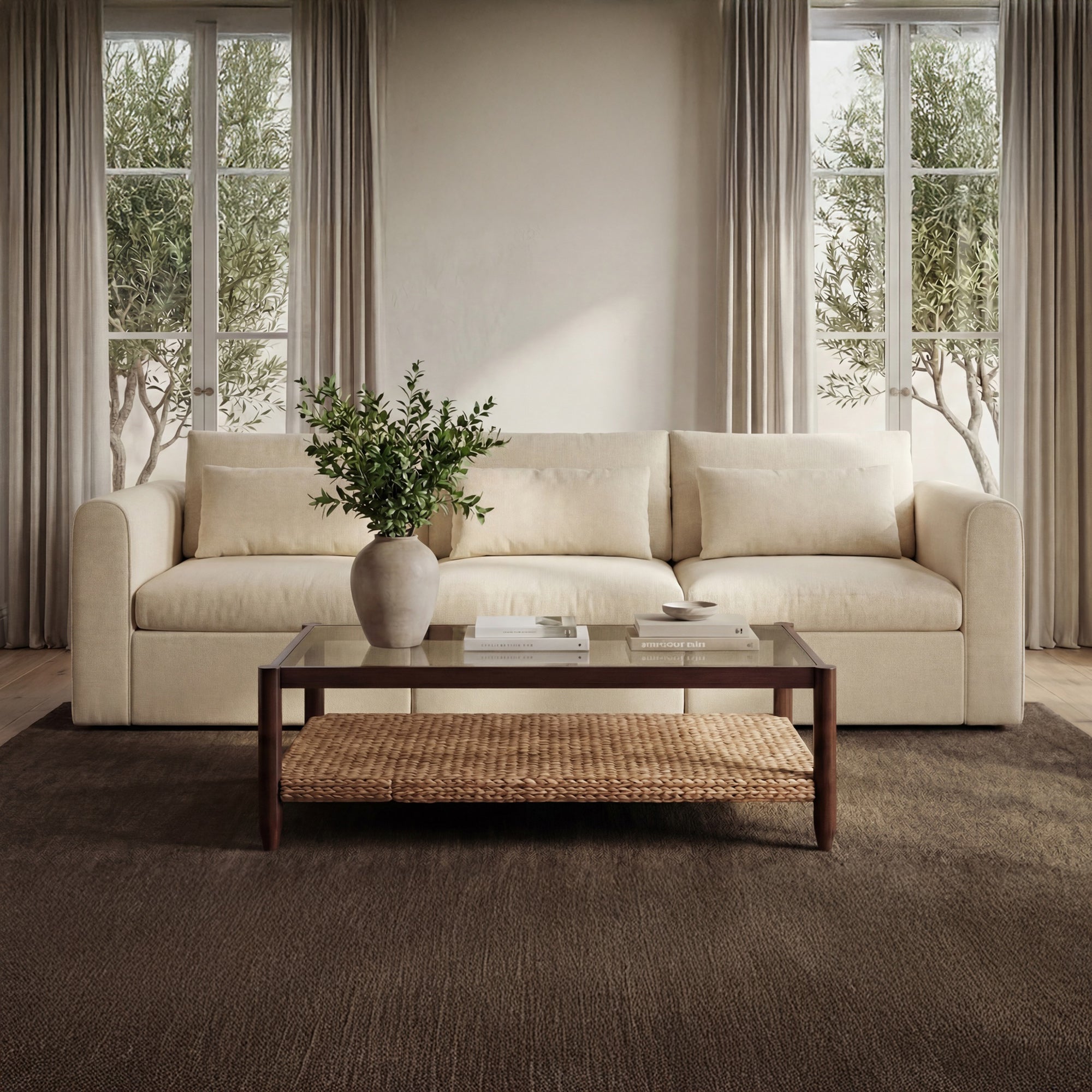 Swift Right Arm Facing Chair Light Beige