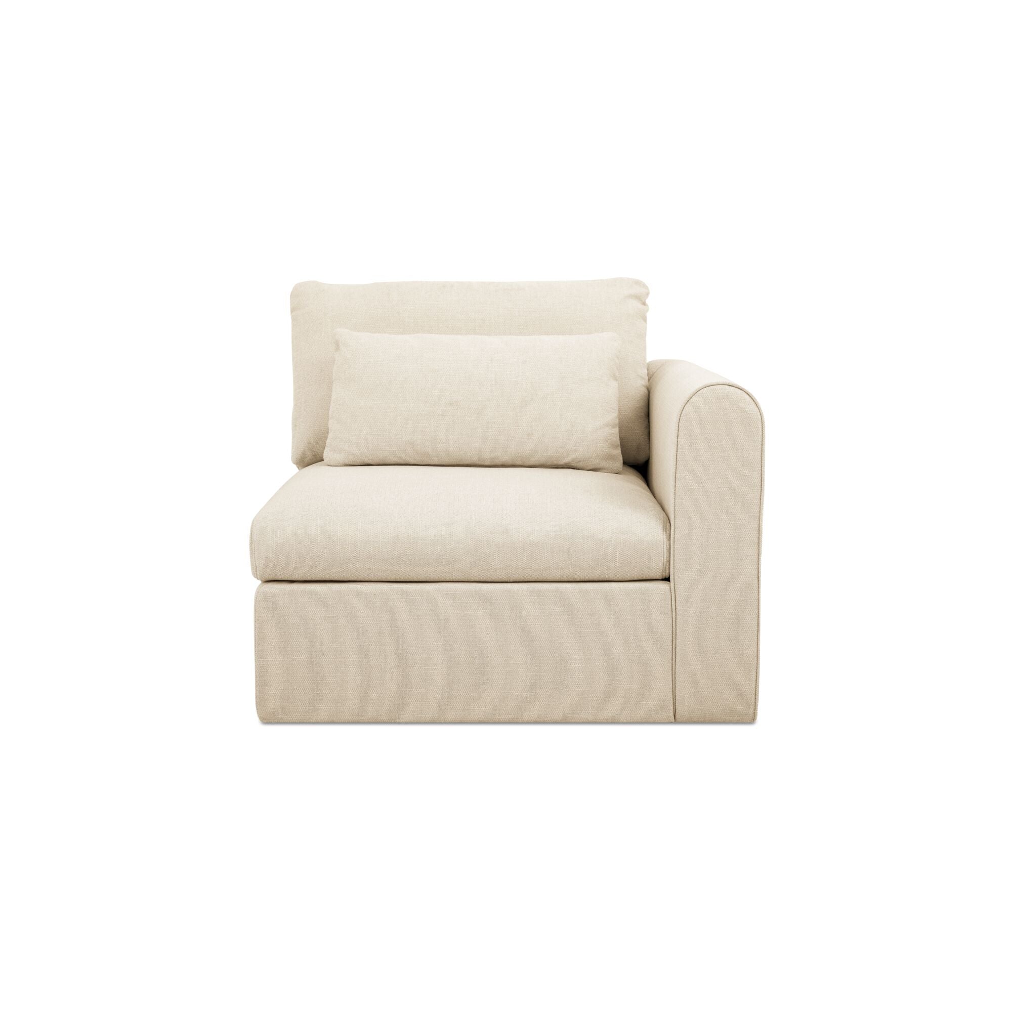 Swift Right Arm Facing Chair Light Beige