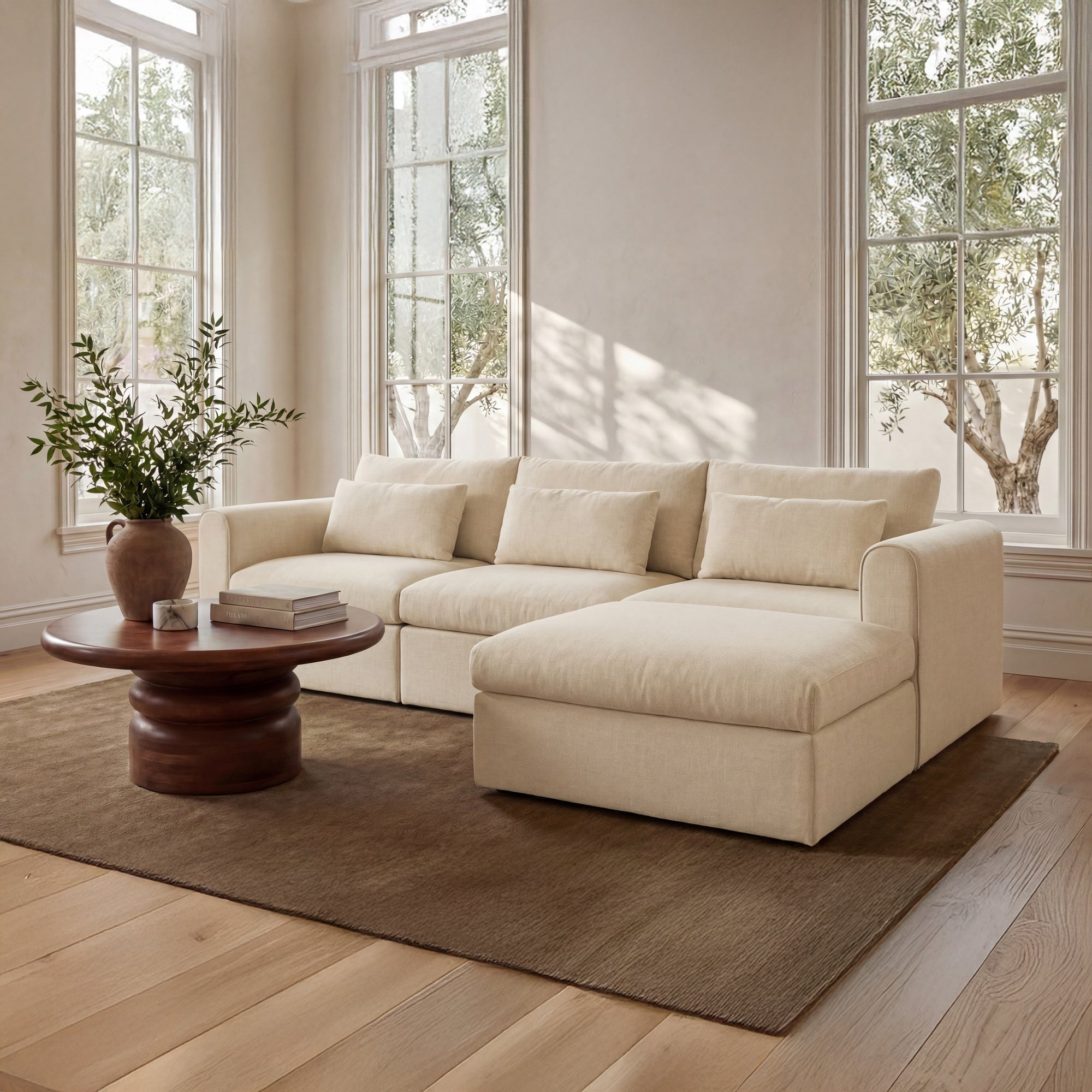 Swift Lounge Modular Sectional Light Beige
