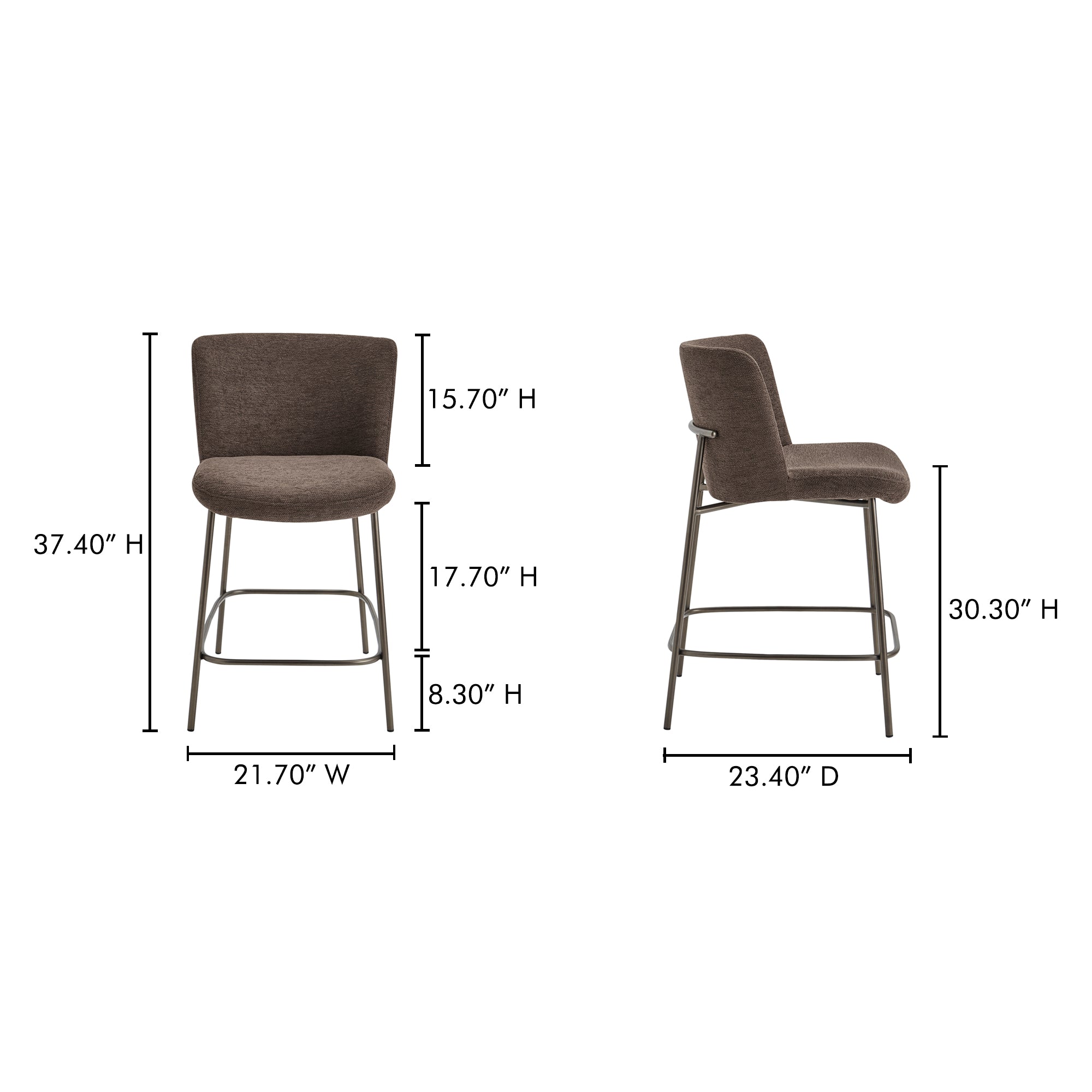 Early Counter Stool Dark Brown