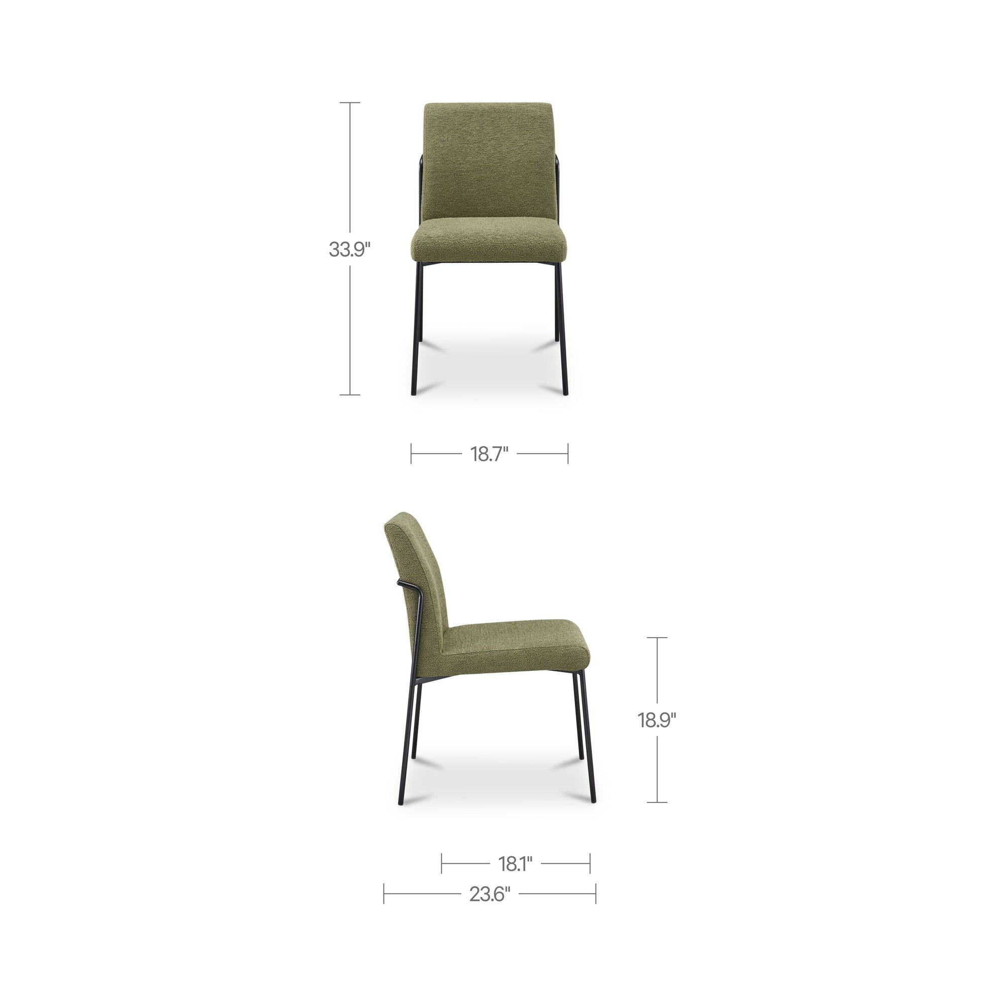 Danny Dining Chair Green-Set Of Two