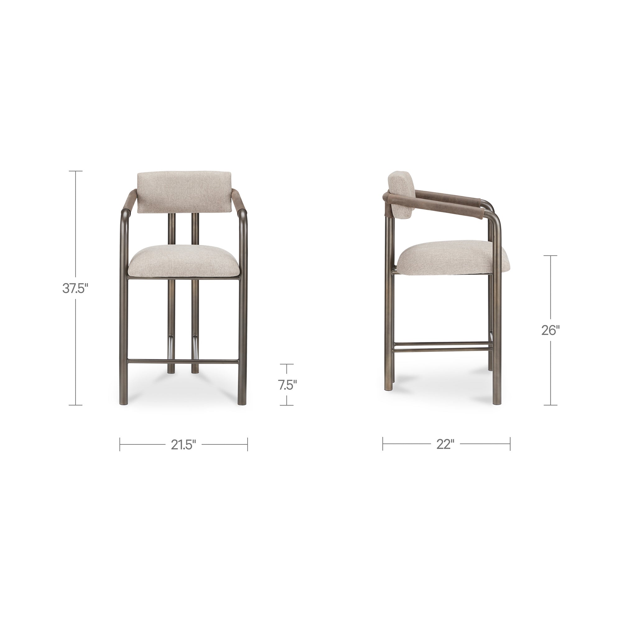 Cassidy Counter Stool Light Brown