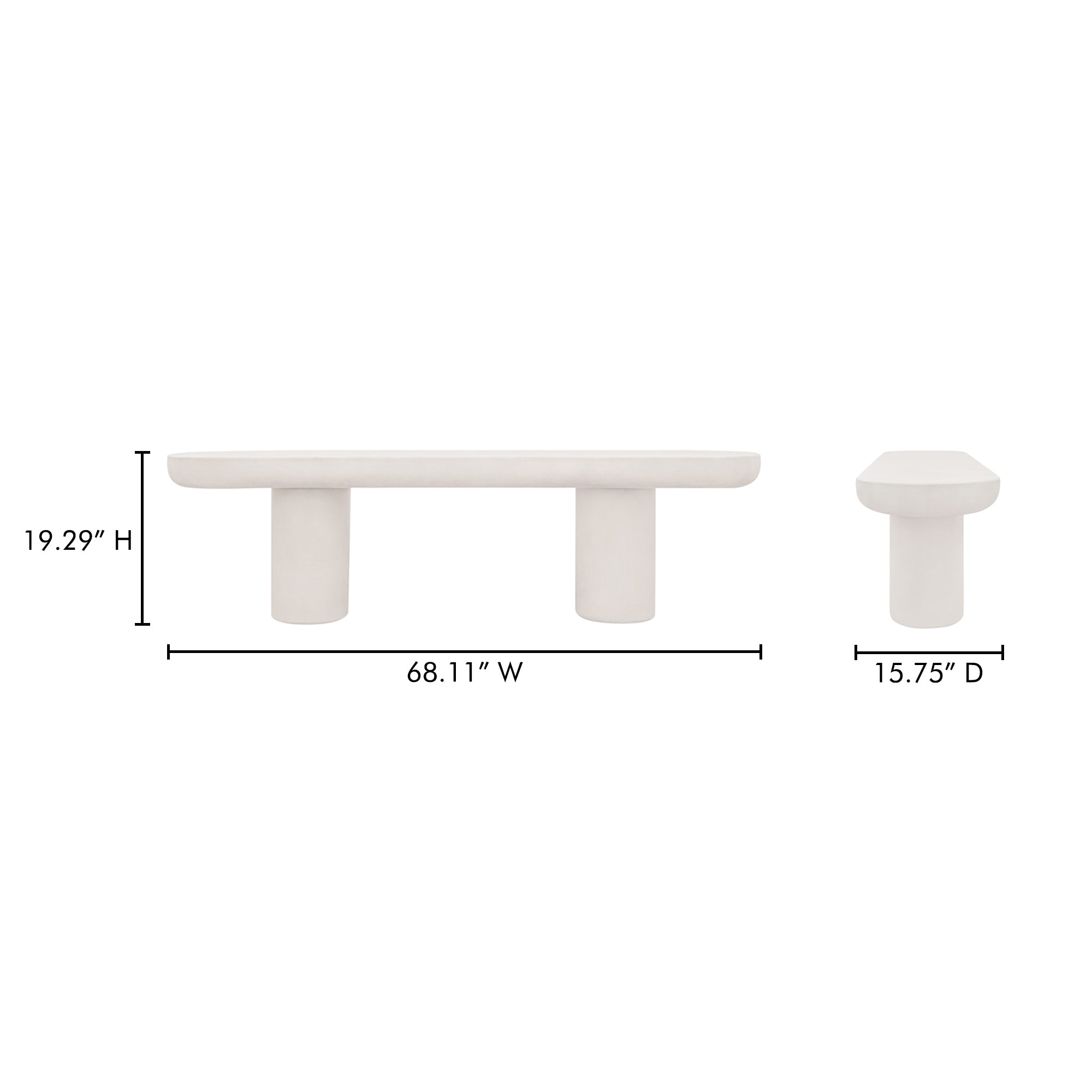 Rocca Bench Cream