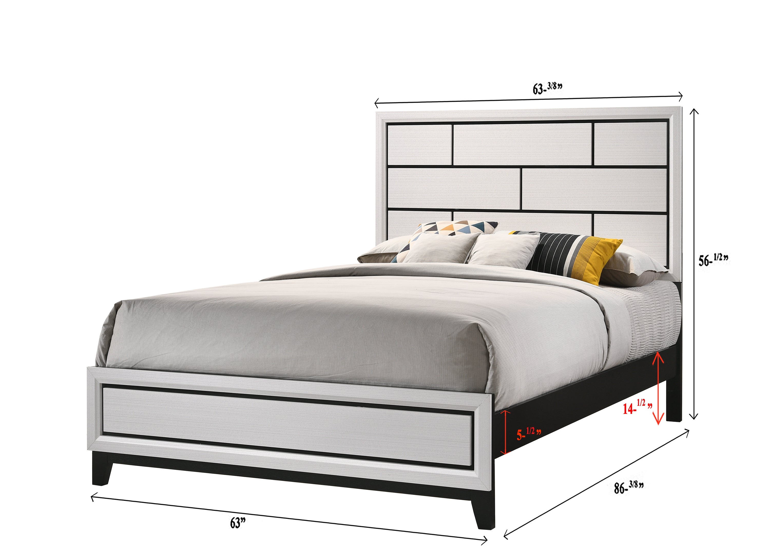 AKERSON B4610Q-4P (5-Piece Bedroom Set)
