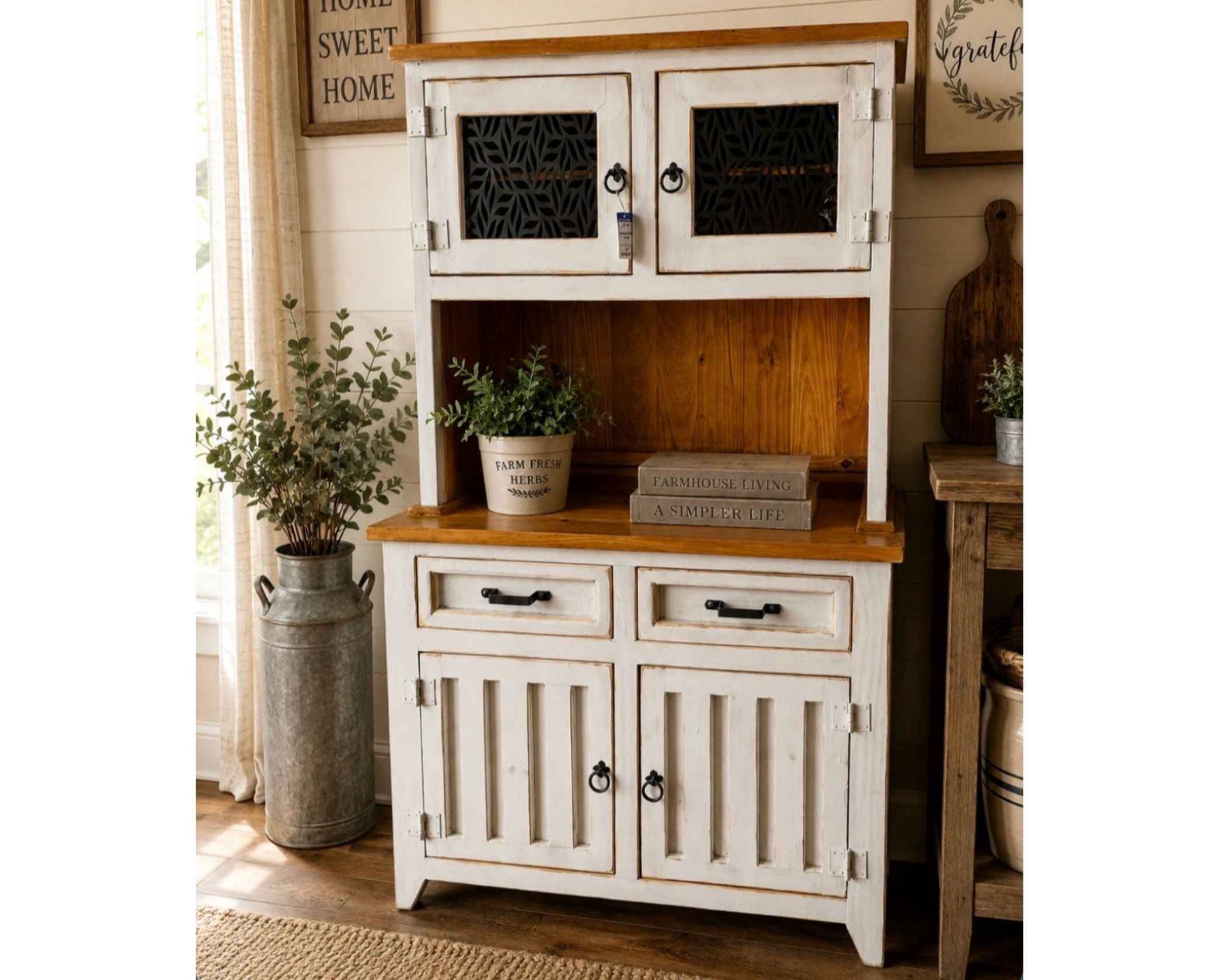 Las Cruces Laser Hutch White<br>(1 in Stock)