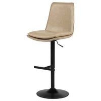 Eldridge Faux Leather Upholstered Adjustable Bar Stool Coffee Tan - Home & Sleep Outlet