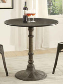 Oswego Round 30-inch Bistro Dining Table Bronze - Home & Sleep Outlet