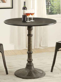 Oswego Round 30-inch Bistro Dining Table Bronze - Home & Sleep Outlet