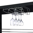 Prescott Rectangular Home Wine Table Black High Gloss - Home & Sleep Outlet