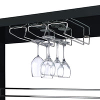 Prescott Rectangular Home Wine Table Black High Gloss - Home & Sleep Outlet