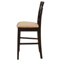Gabriel Lattice Back Counter Chair Cappuccino (Set of 2) - Home & Sleep Outlet