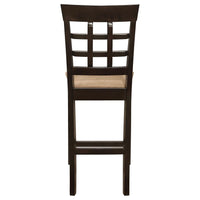 Gabriel Lattice Back Counter Chair Cappuccino (Set of 2) - Home & Sleep Outlet