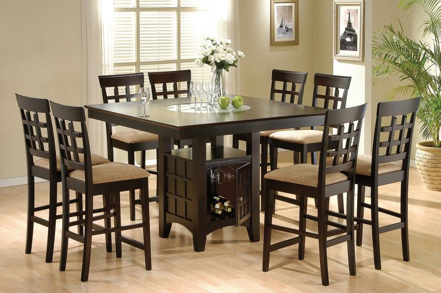 Gabriel Lattice Back Counter Chair Cappuccino (Set of 2) - Home & Sleep Outlet