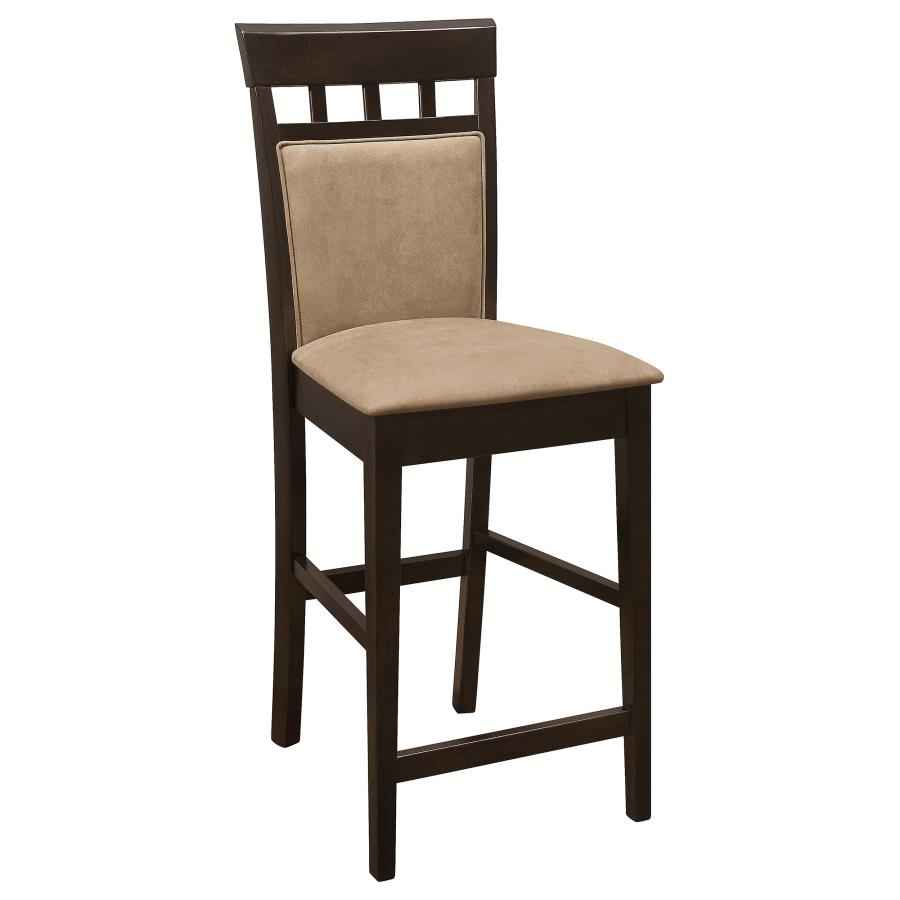 Gabriel Closed Back Counter Chair Cappuccino (Set of 2) - Home & Sleep Outlet