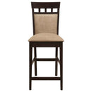 Gabriel Closed Back Counter Chair Cappuccino (Set of 2) - Home & Sleep Outlet